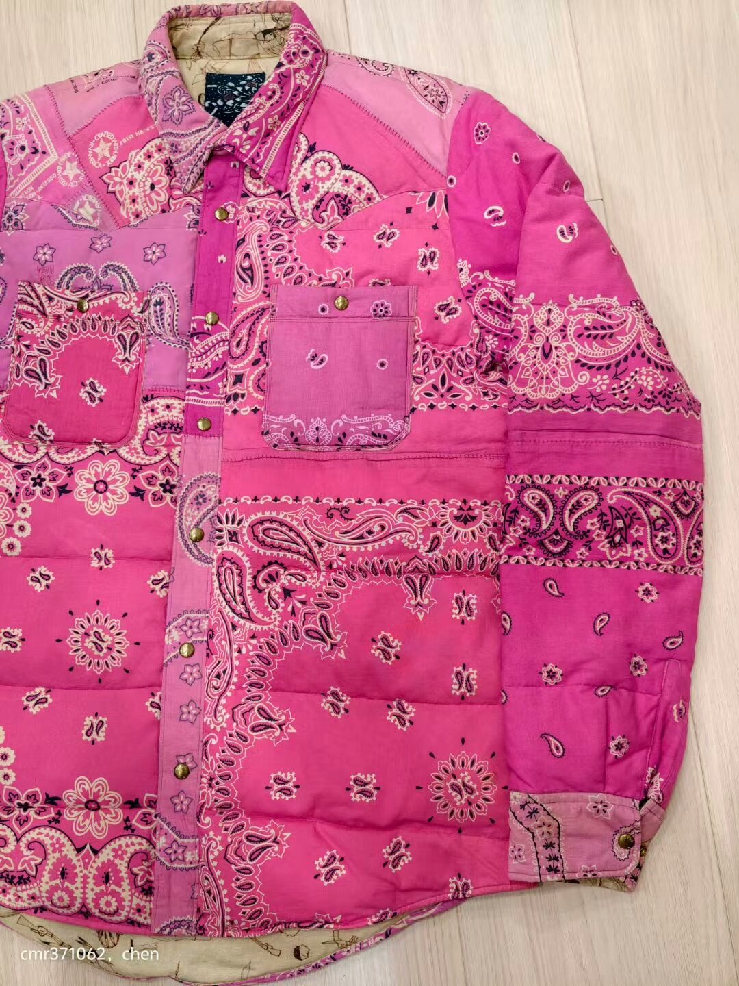 visvim 14 ict kerchief down jkt — detail