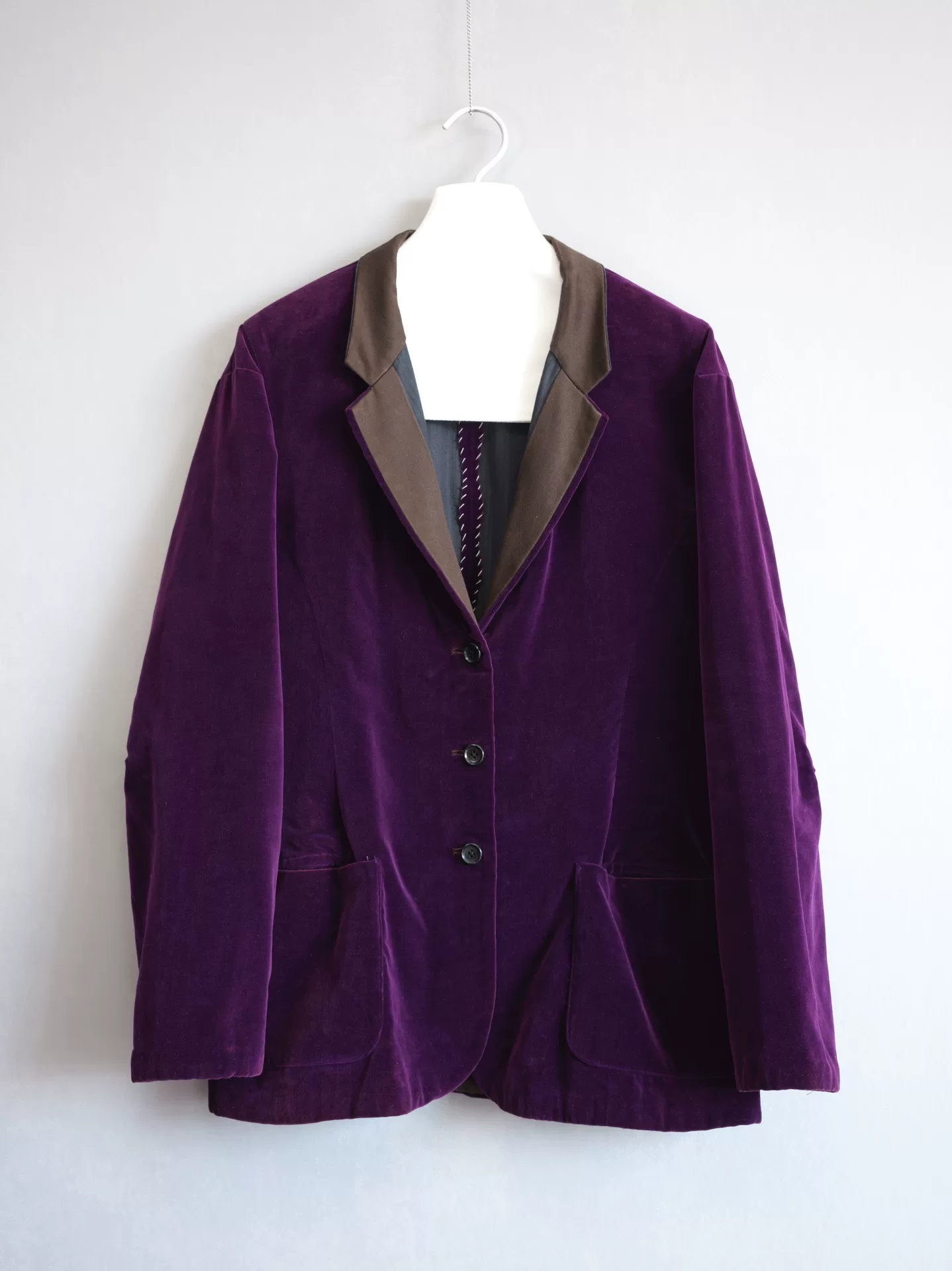 Yohji Yamamoto 97SS Purple Velvet Blazer