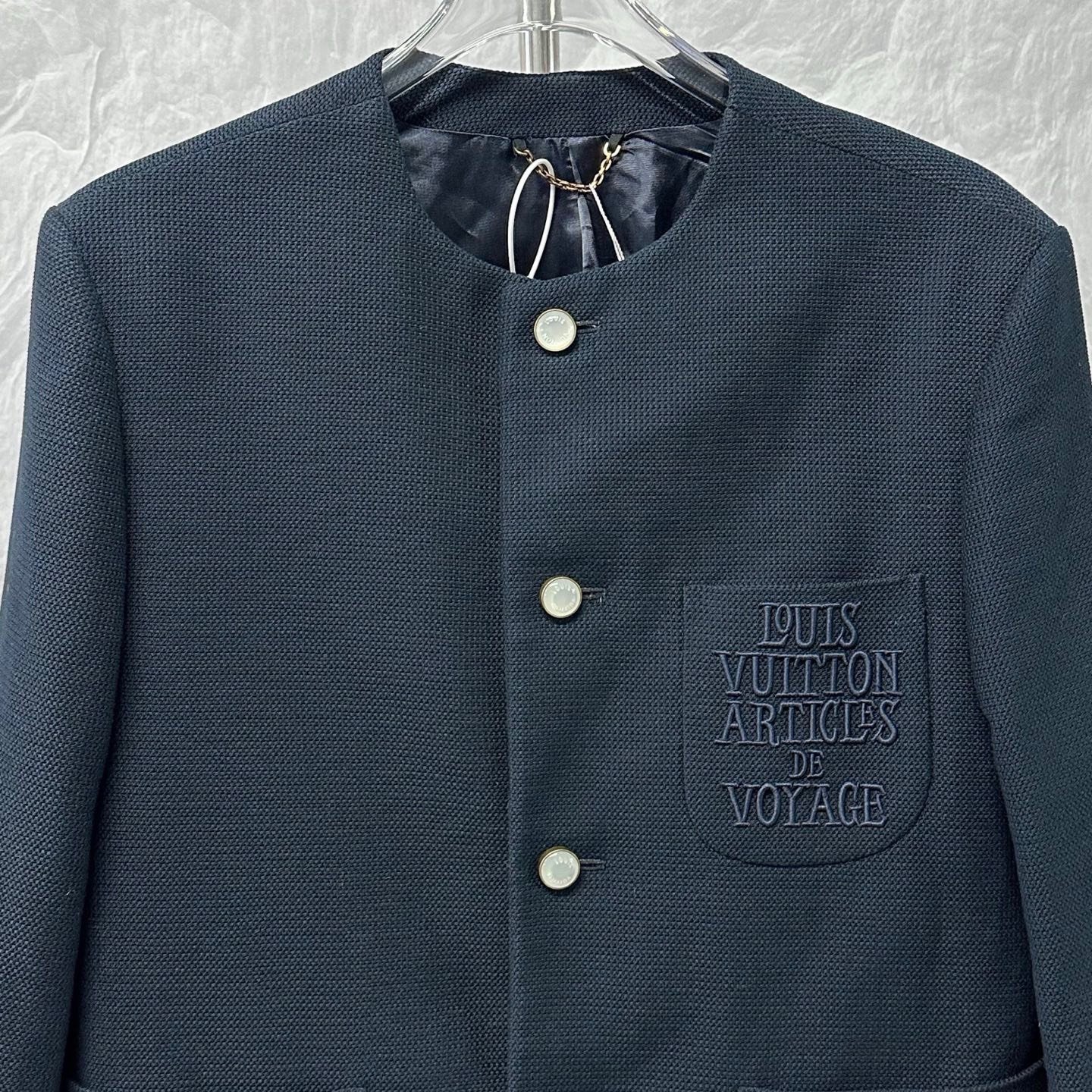 Louis Vuitton Nigo FW25 Collarless Jacket — front