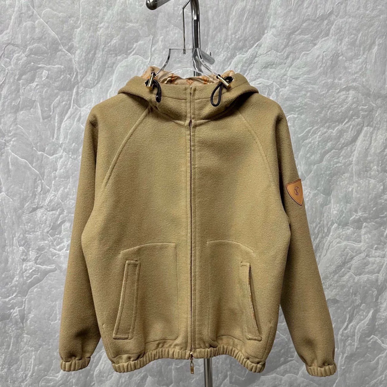Louis Vuitton Double-Face Cashmere Hooded Jacket — detail