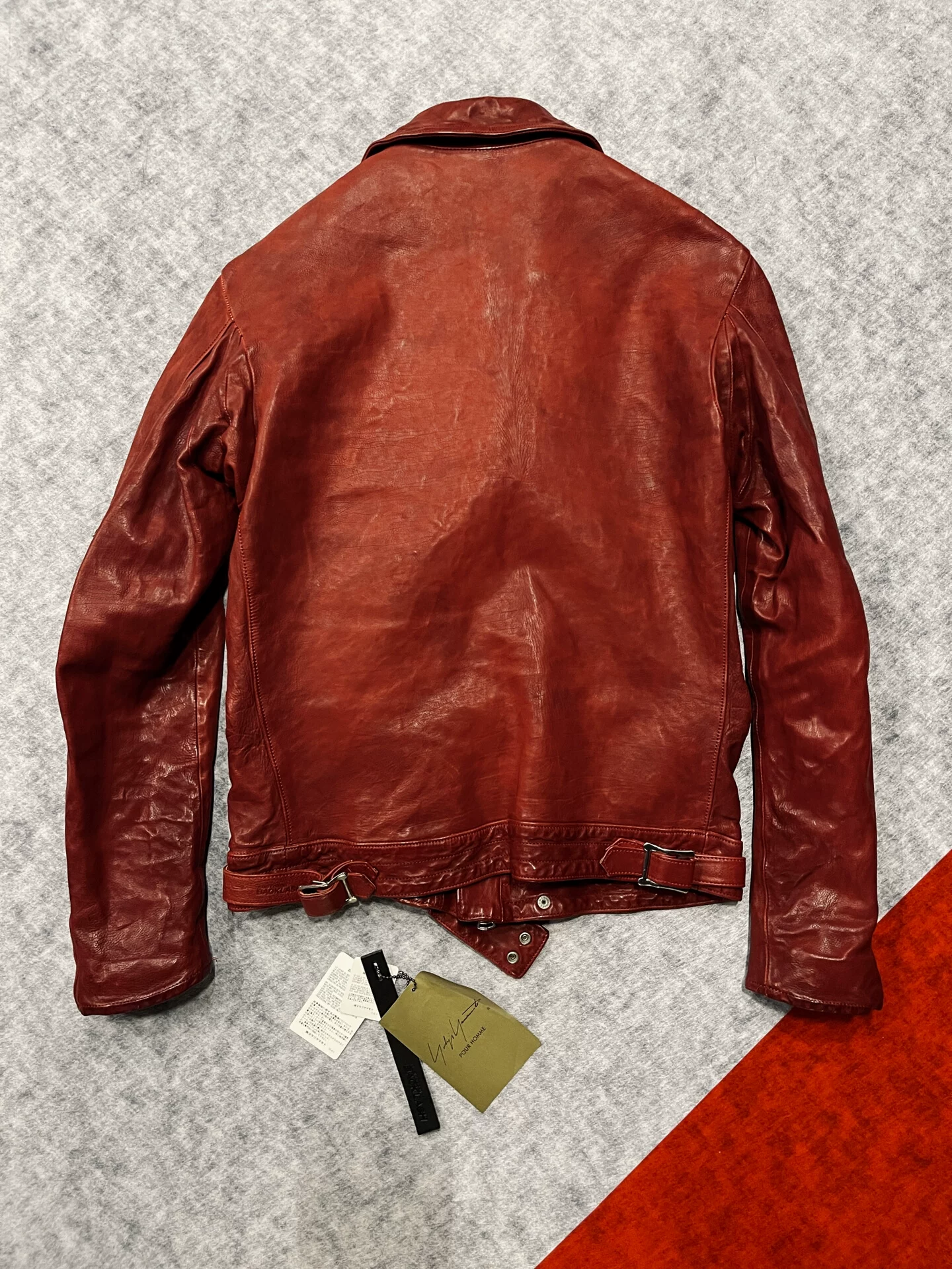 Yohji Yamamoto Backlash Double Rider Jacket — front