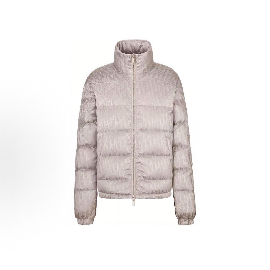 Dior Stand-Collar All-Over Logo Down Jacket