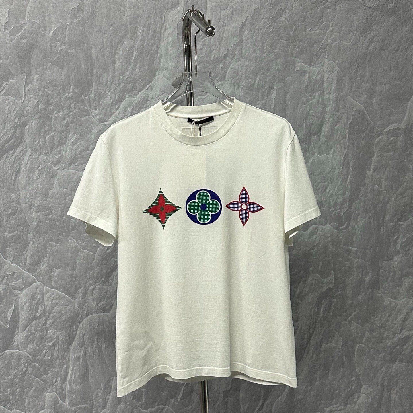 Louis Vuitton Three Flowers Print T-Shirt