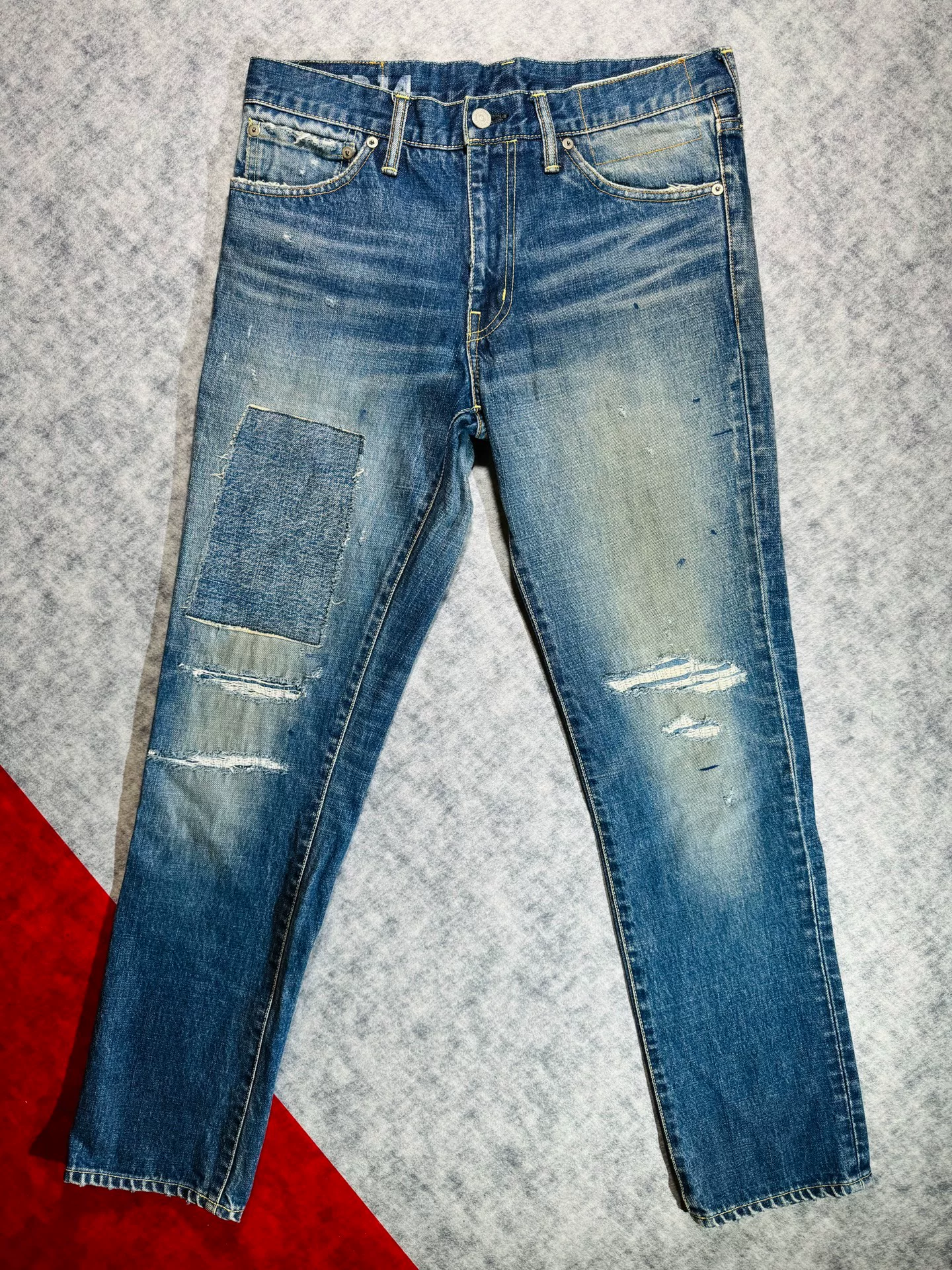 visvim 04D14 Social Sculpture Distressed Jeans
