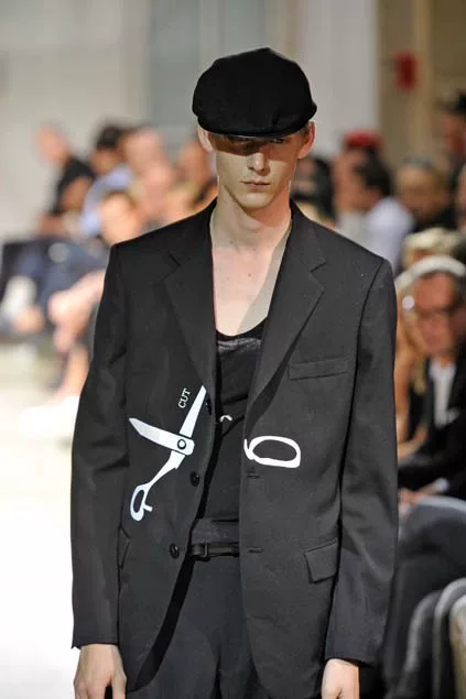 Yohji Yamamoto 09SS Scissors Suit — label