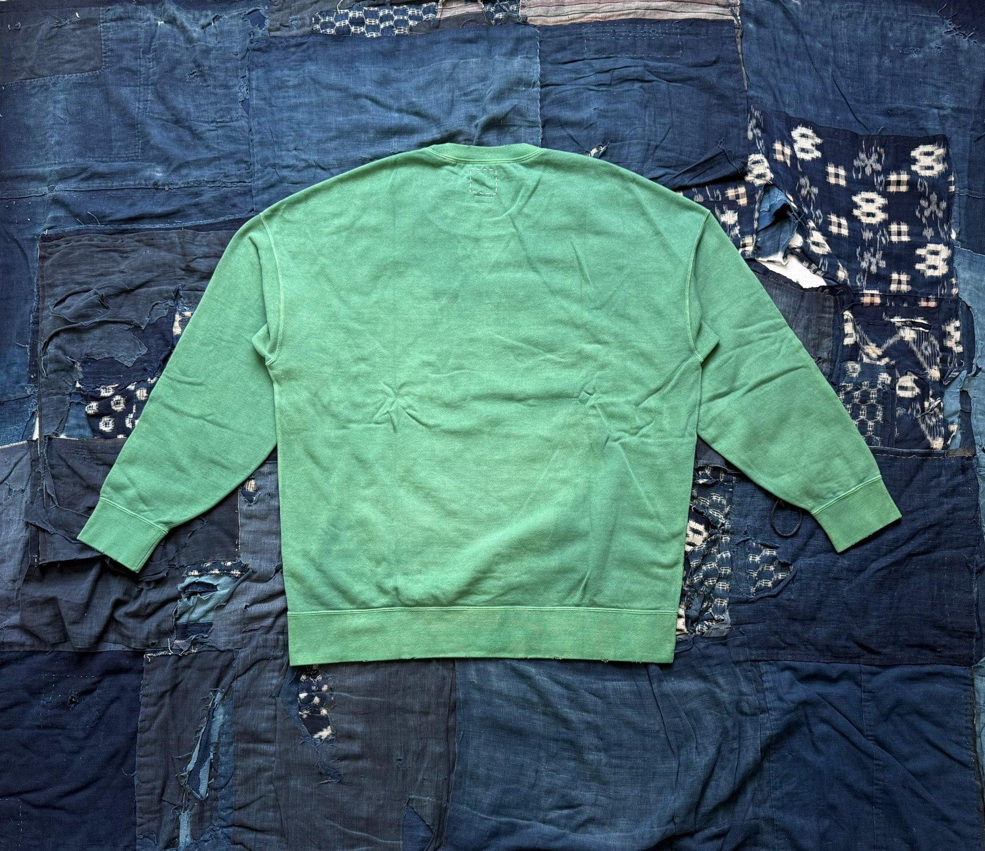VISVIM 20SS JUMBO SWEAT L/S UNEVEN DYE — front