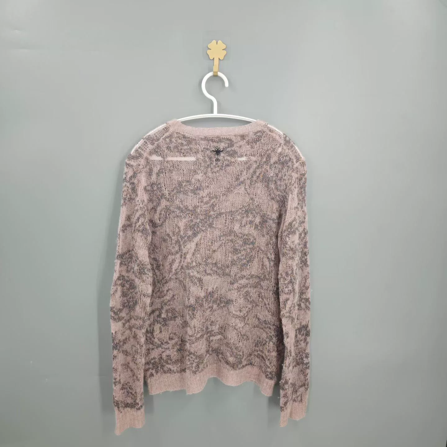 Christian Dior Light Pink Mohair Sweater — front