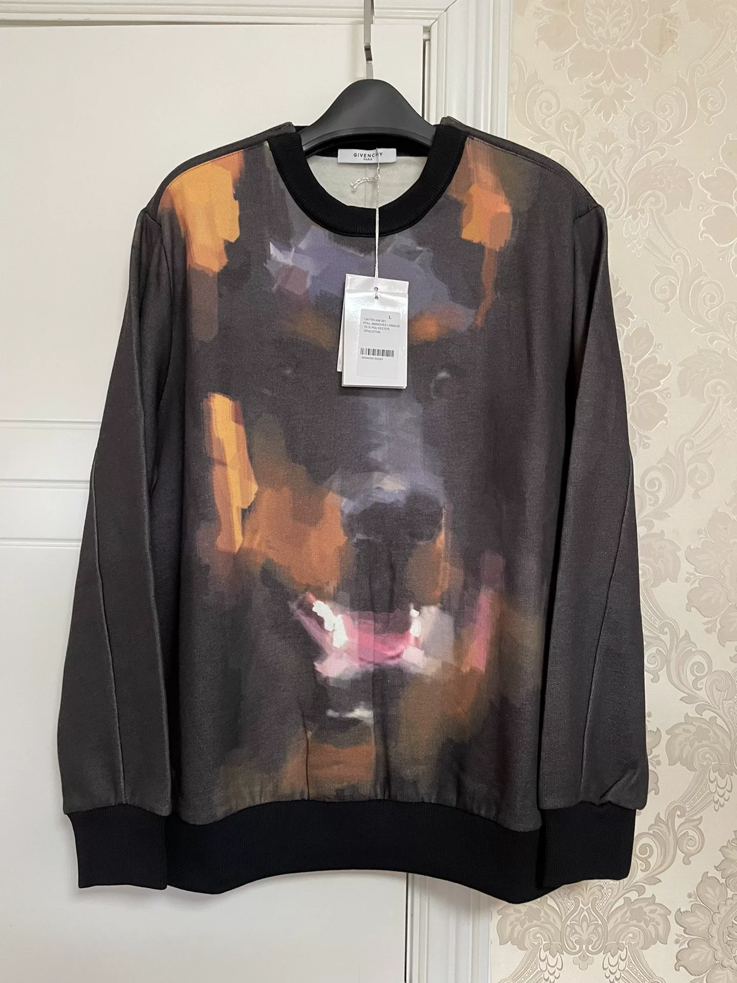 Givenchy Oil Painting Dog Fleece Sweatshirt