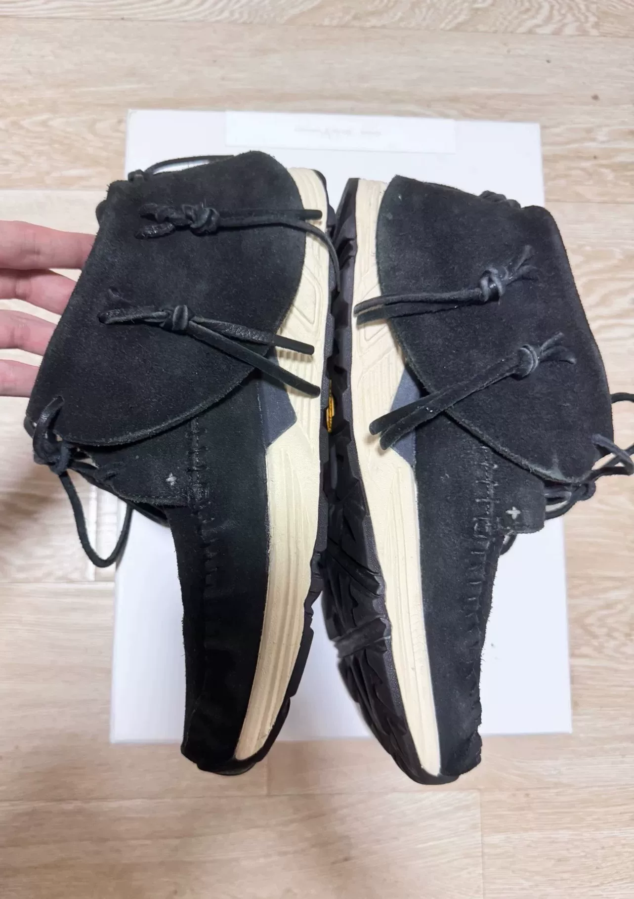 Visvim 16SS FBT Suede Fringe Shoes — front