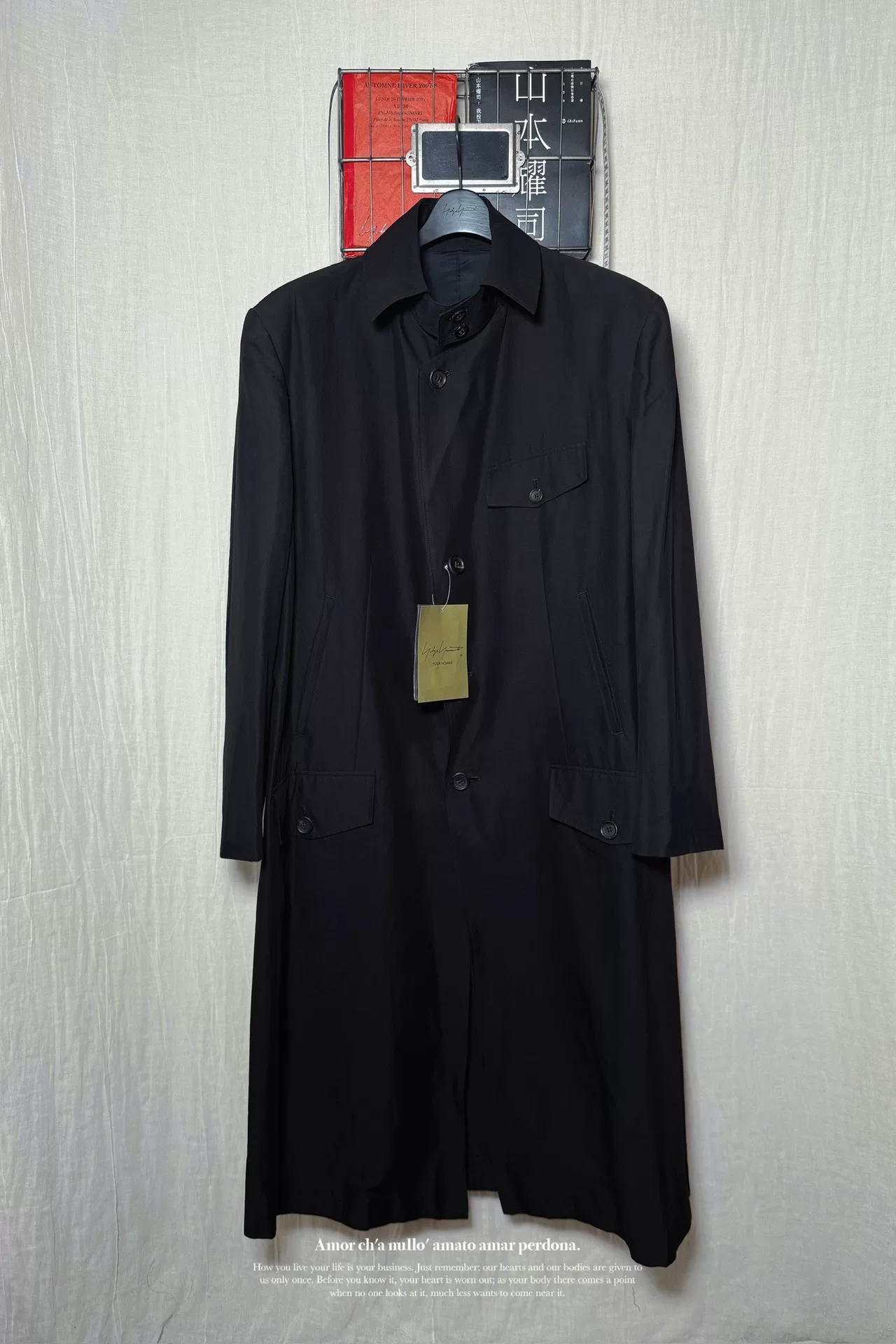 Yohji Yamamoto 23SS Lonsome Embroidery Coat — front