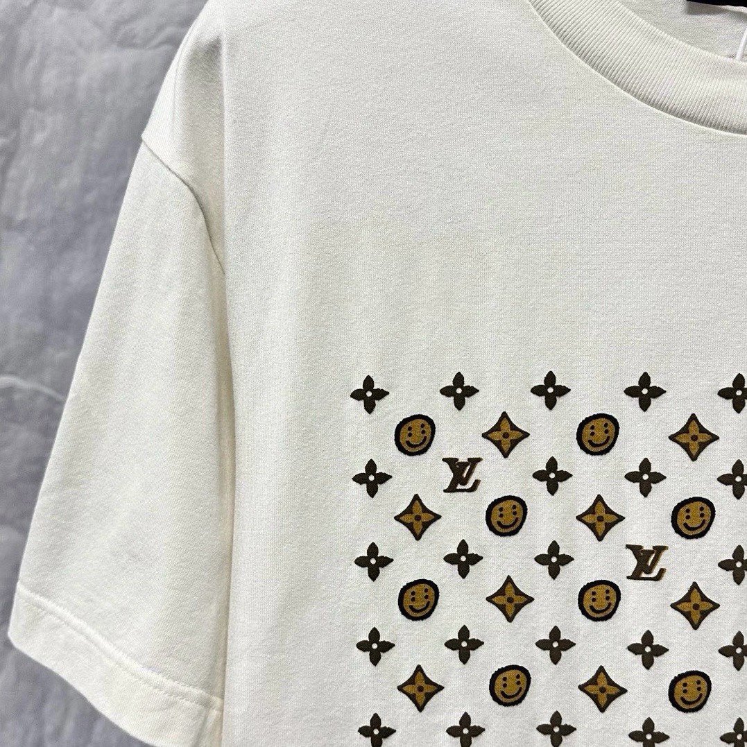 Louis Vuitton x CPFM FW25 Smiley Logo Tee — detail