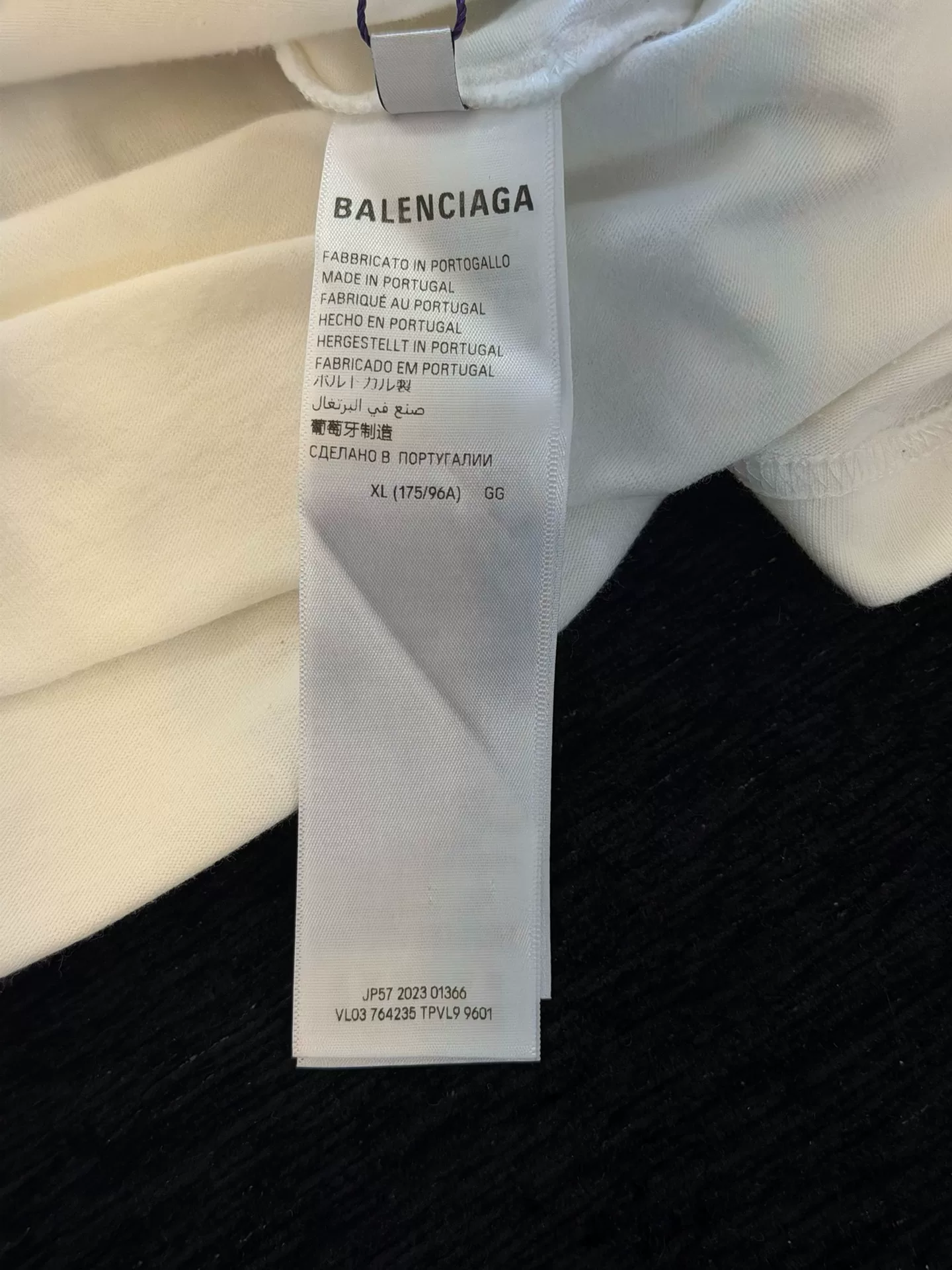 Balenciaga Paris Sunset Eiffel Tower T-Shirt — label