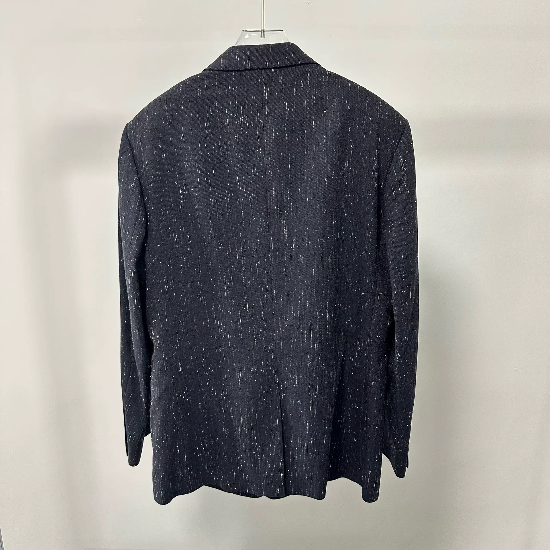 Dior Dark Blue Speckled Blazer — back