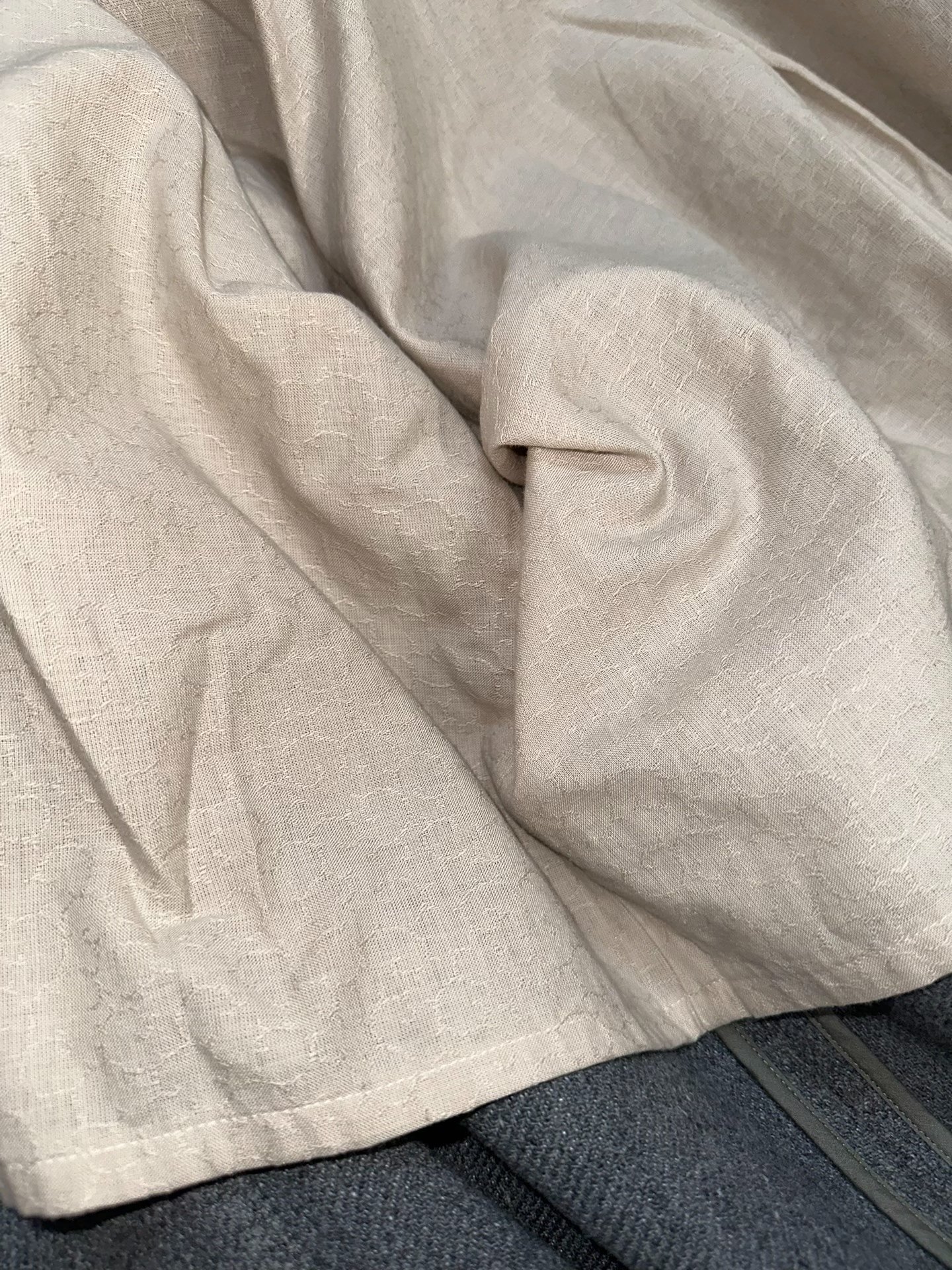 visvim Gray Wool Loose Coat — back