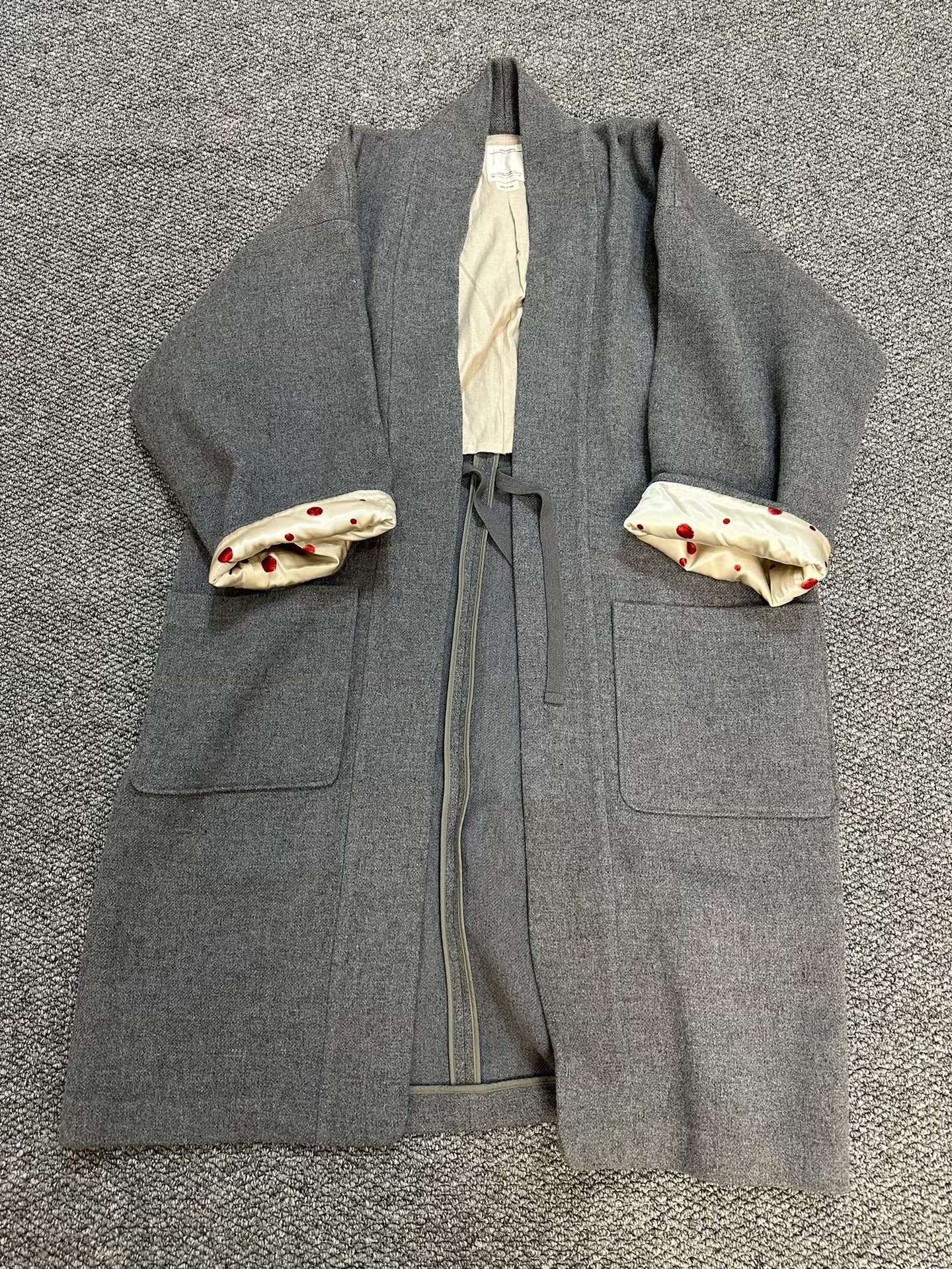 visvim Gray Wool Loose Coat