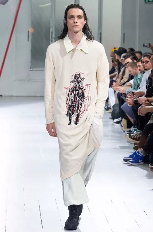 Yohji Yamamoto 20SS Bright Pink Long Coat — back