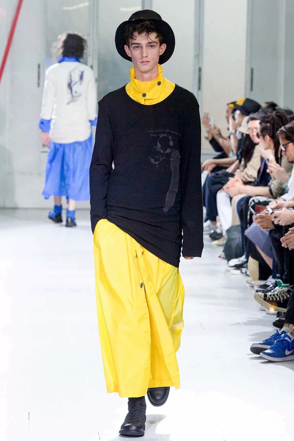 Yohji Yamamoto 20SS Bright Pink Long Coat — front