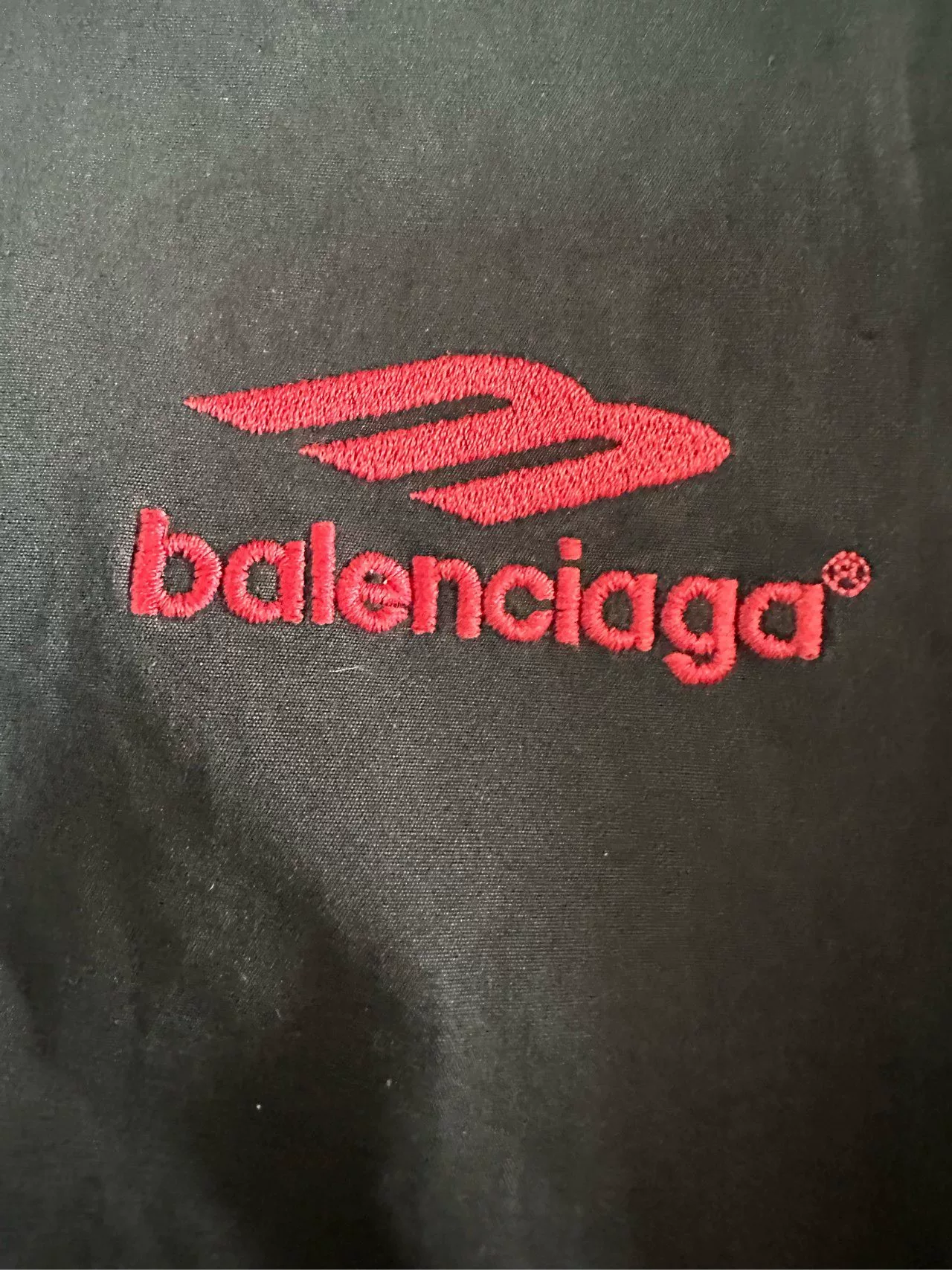 Balenciaga 3B Distressed Sports Zip Jacket — detail