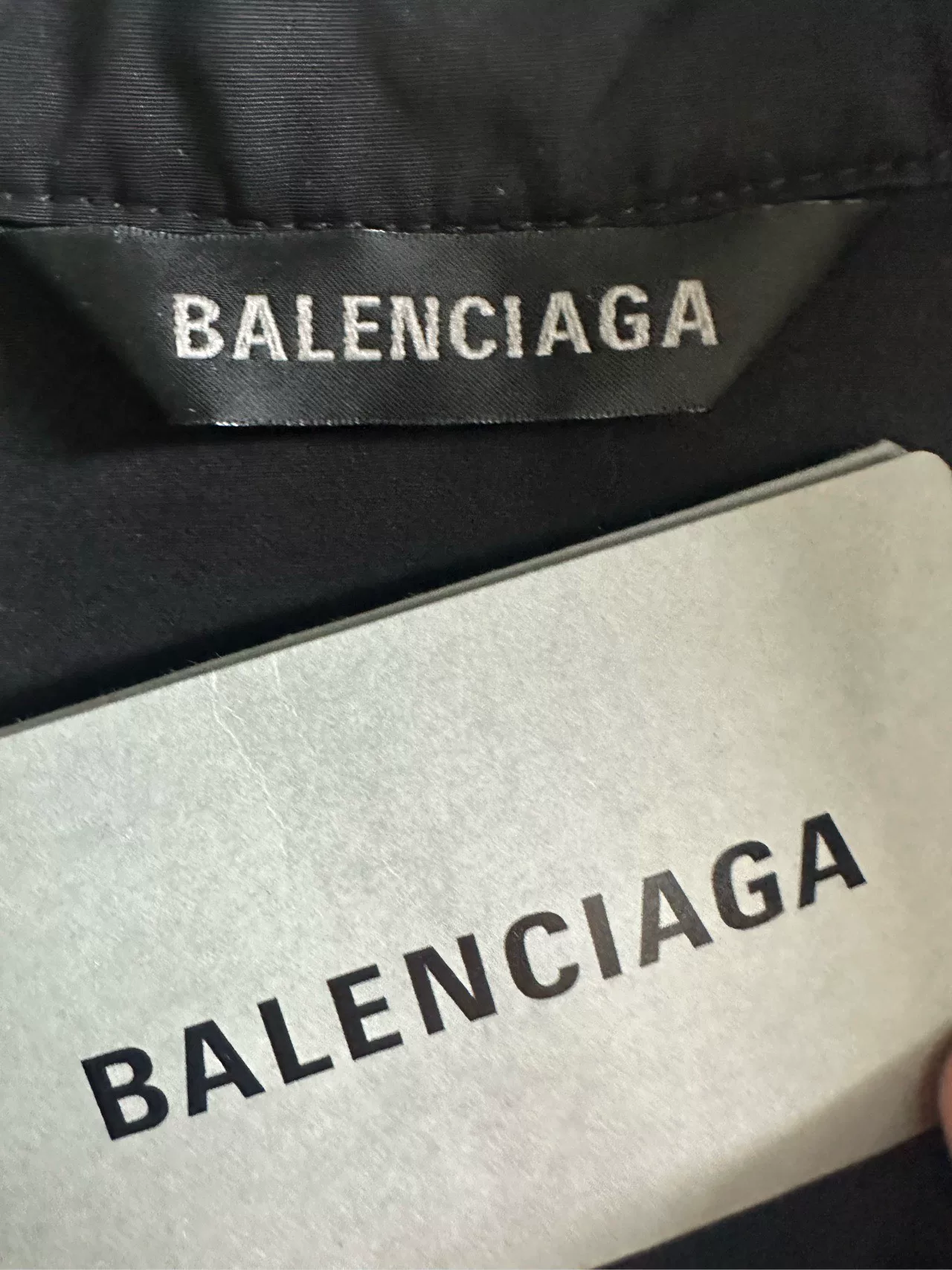 Balenciaga 3B Distressed Sports Zip Jacket — back