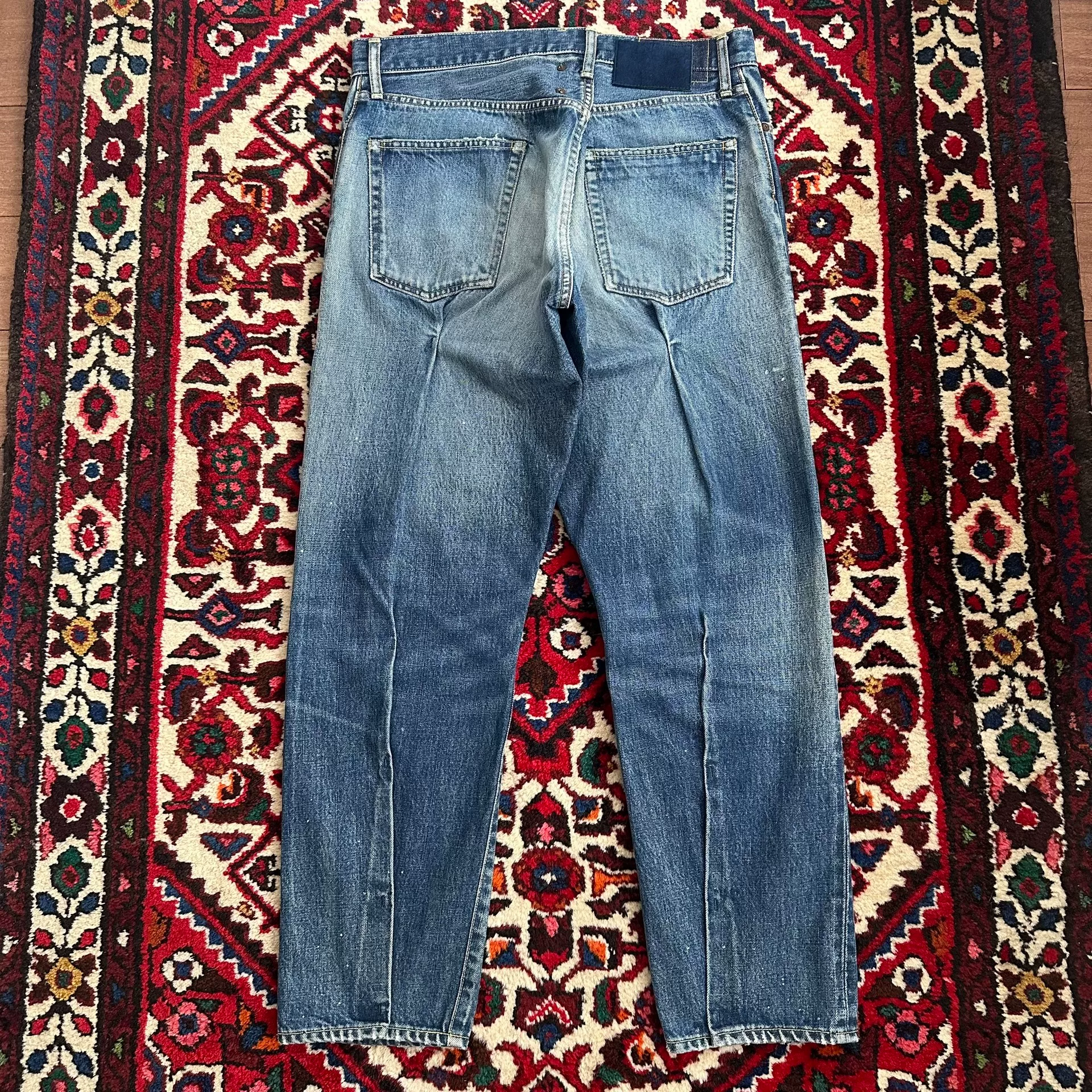 VISVIM JOURNEYMAN 3 TACKED DMGD PANTS — front