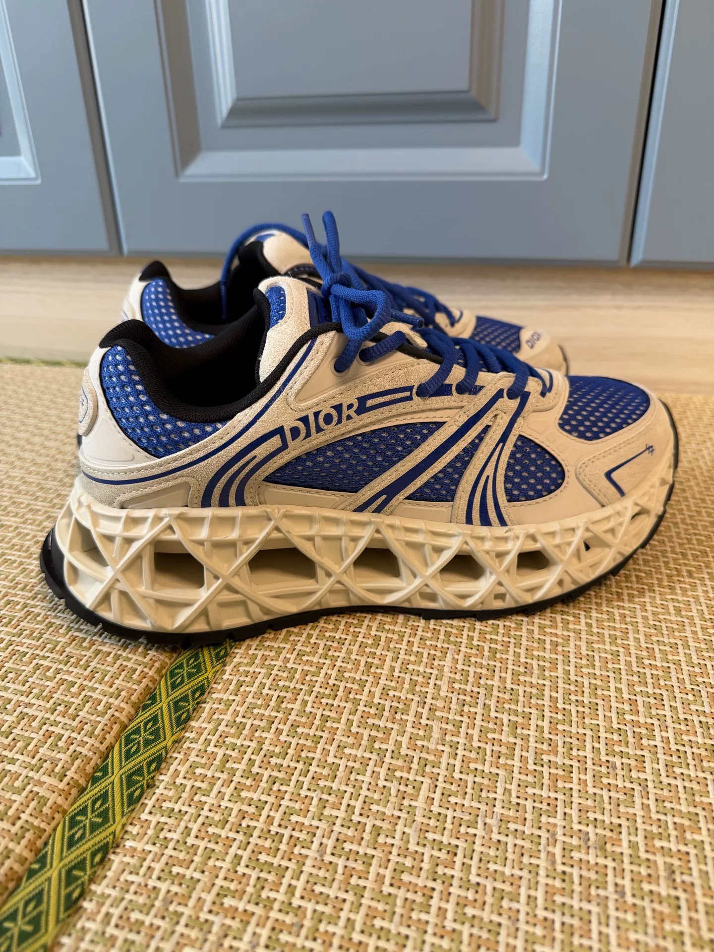 Dior B35 NXXT Blue White Sneakers — front