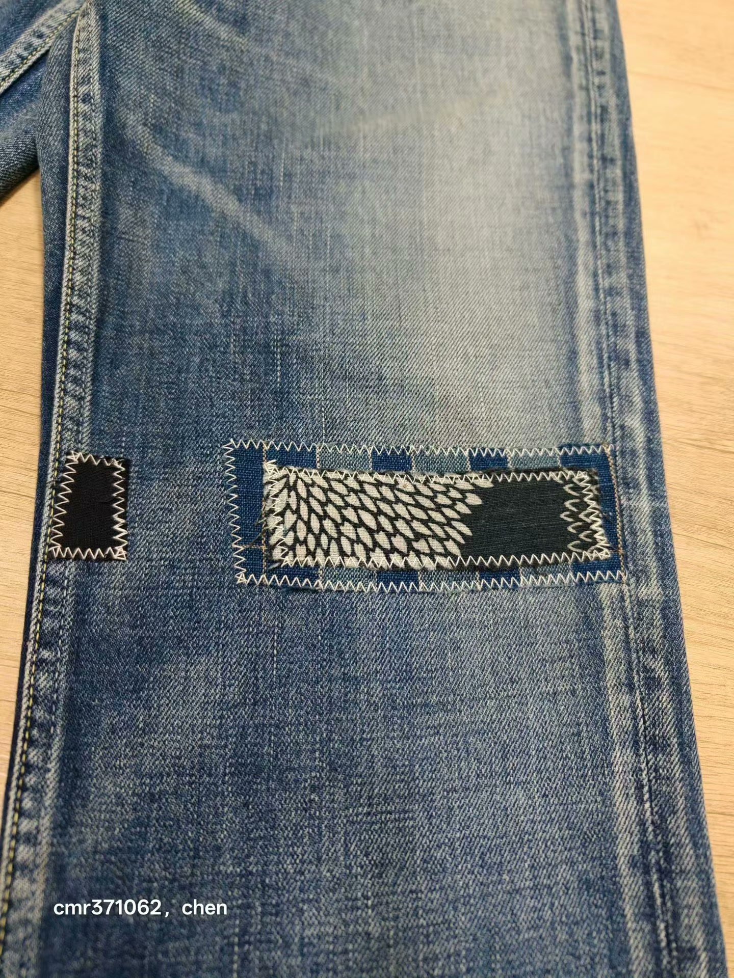 visvim 19ss spot d7 jeans — label
