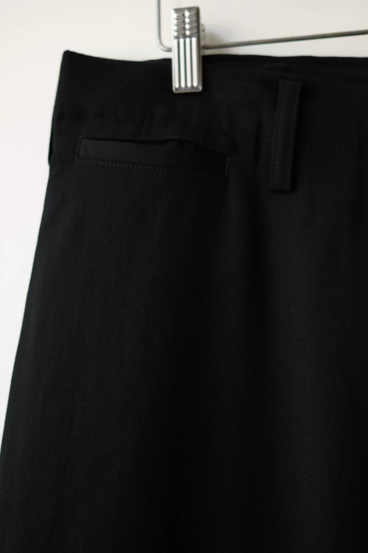 Yohji Yamamoto 24AW Black Wabi-Sabi Trousers — back