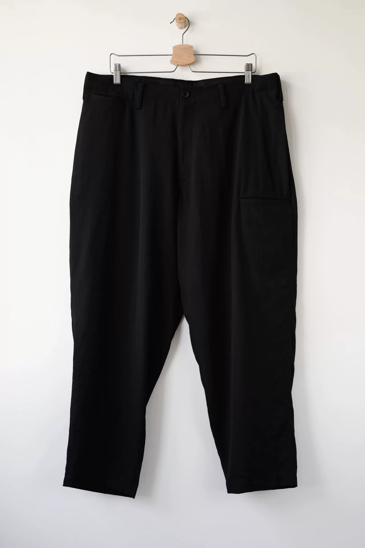 Yohji Yamamoto 24AW Black Wabi-Sabi Trousers