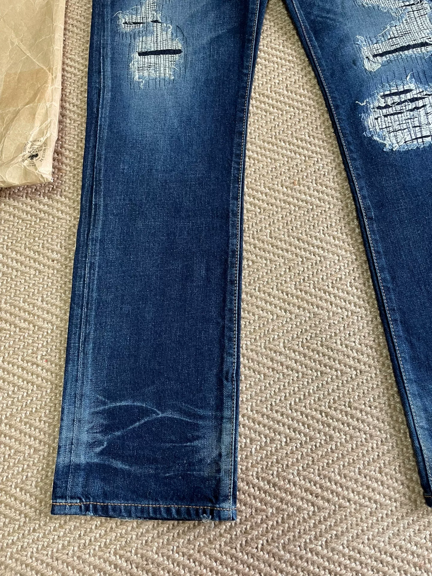WTAPS 15FW Very Skinny Jeans — back