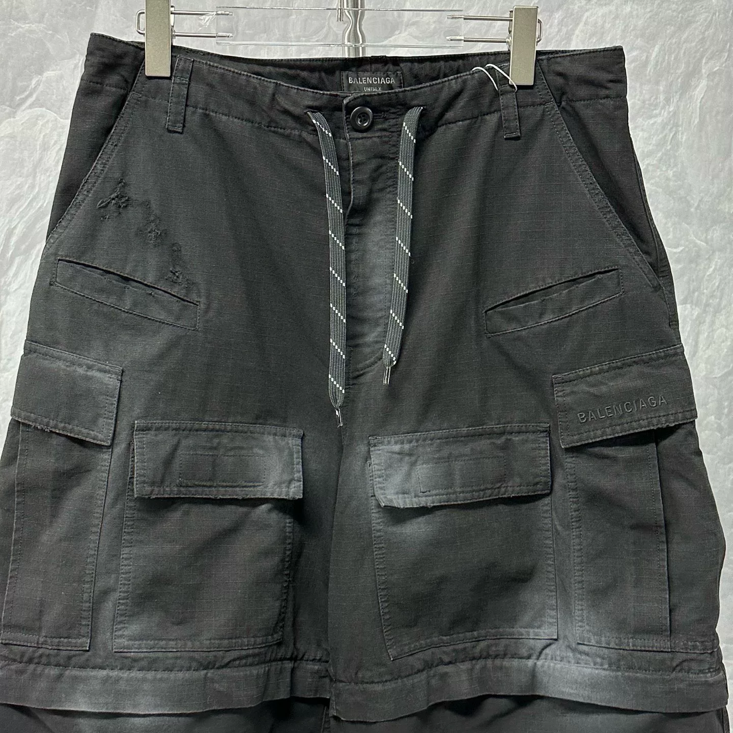 Balenciaga SS24 Washed Loose Denim Pants — front