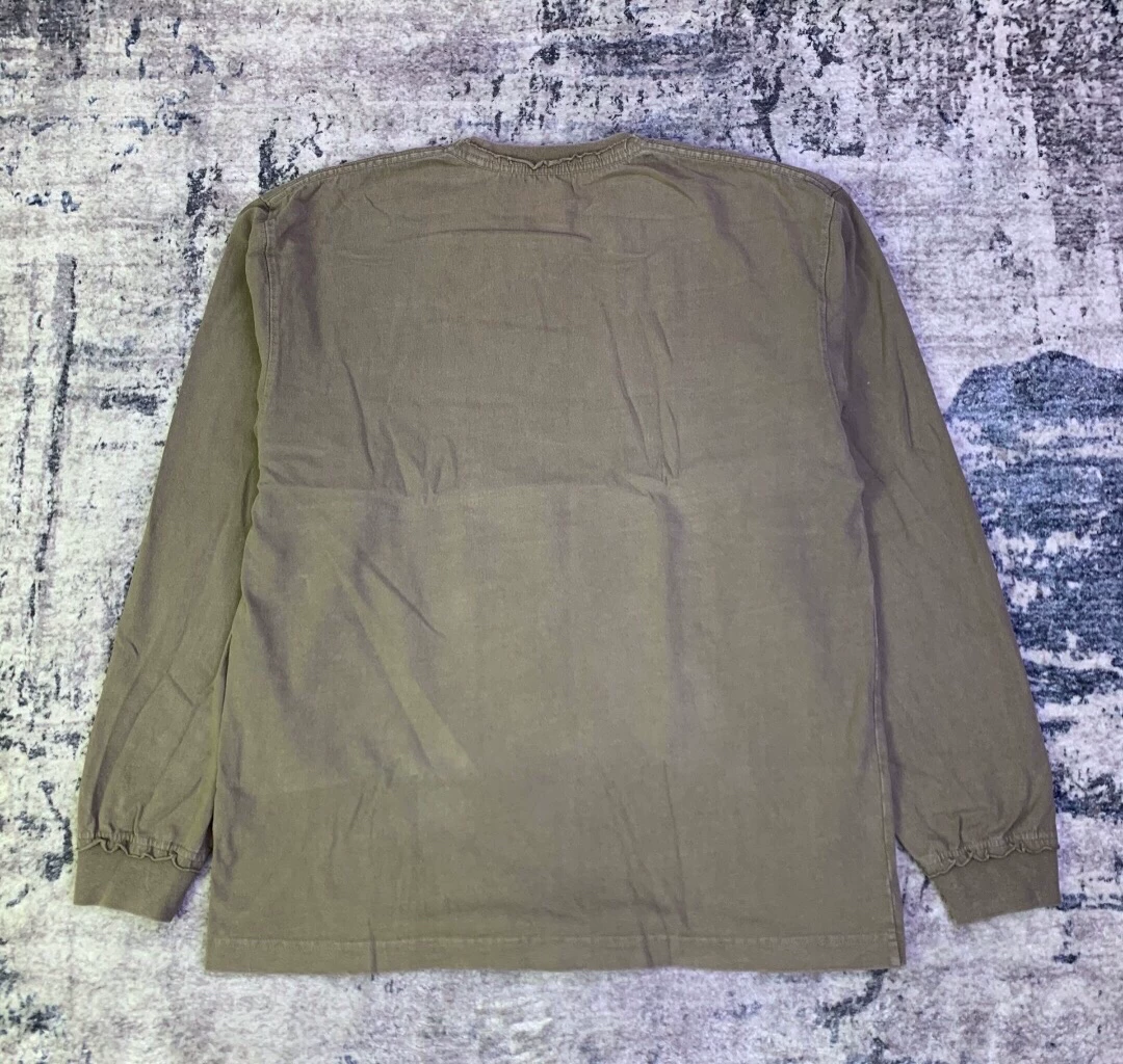 MADNESS Washed Stencil Long Sleeve Tee — detail