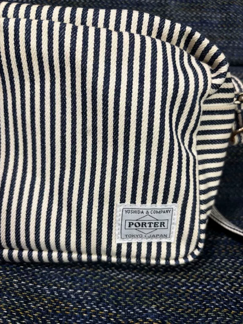 Head Porter Striped Crossbody Bag — back