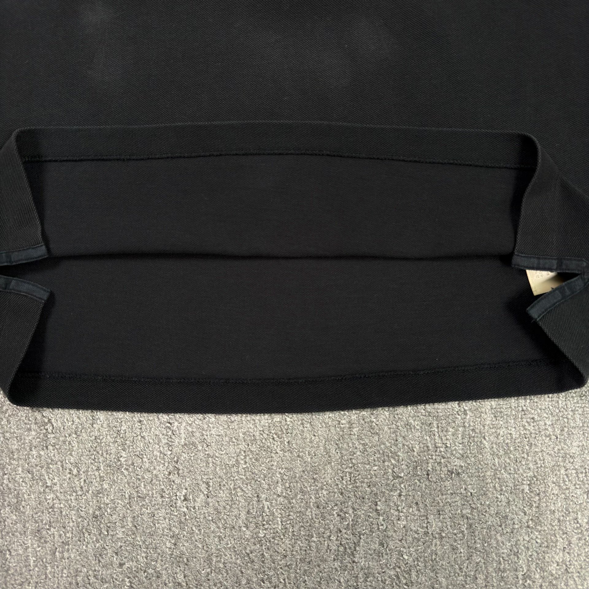 Burberry Black Short-Sleeve Chest Logo Polo — label