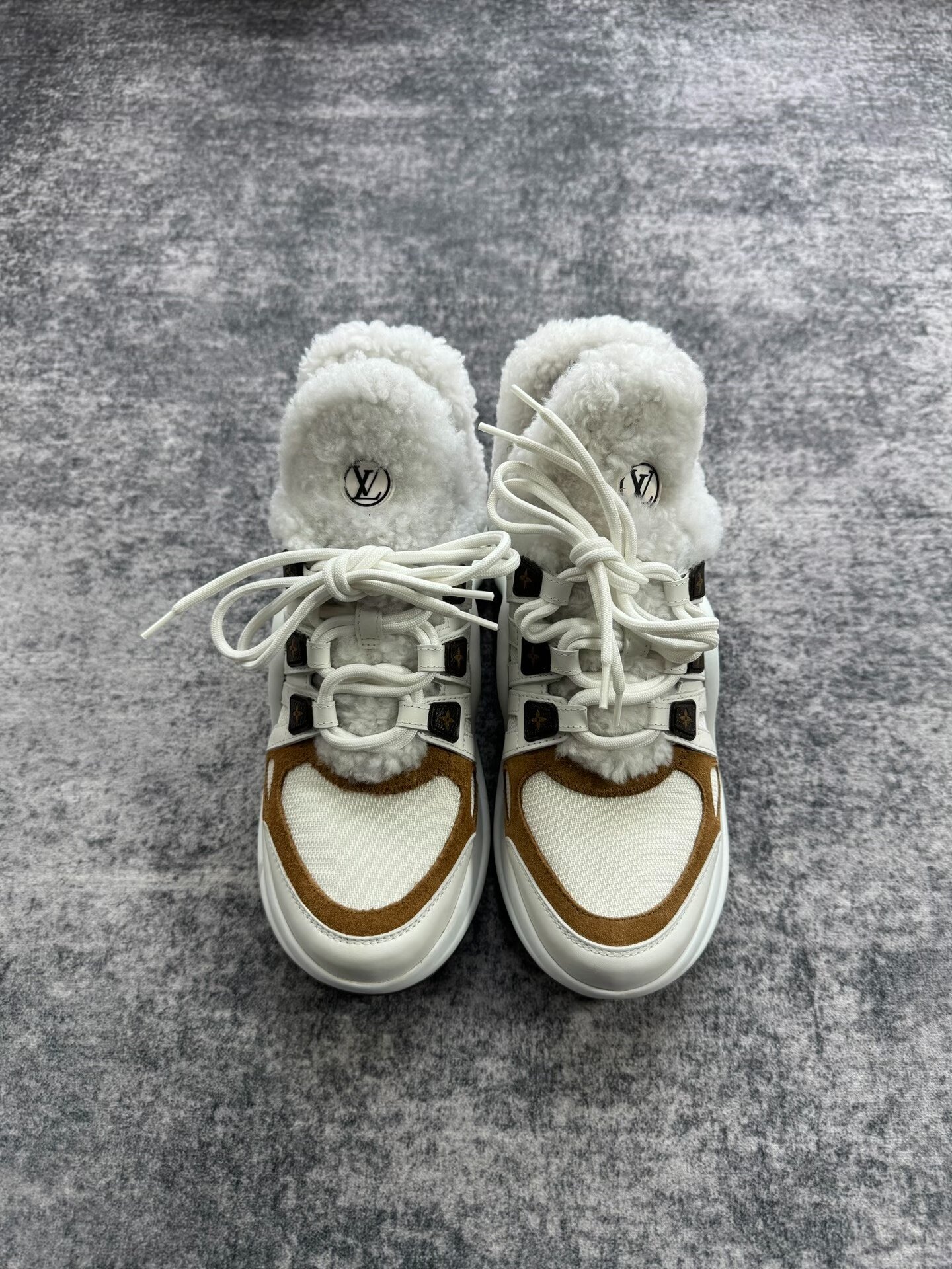 Louis Vuitton Teddy Dad Sneakers — front
