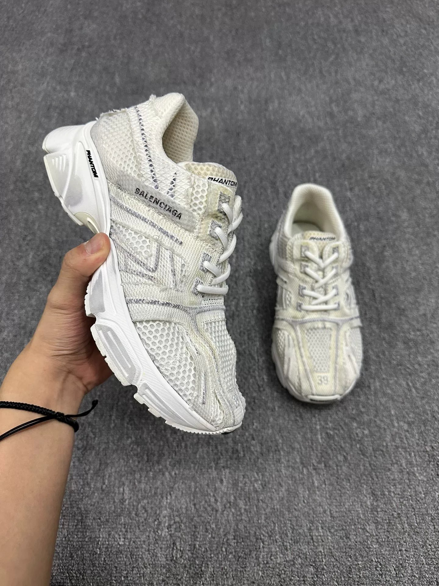 Balenciaga Phantom White Sneakers — back