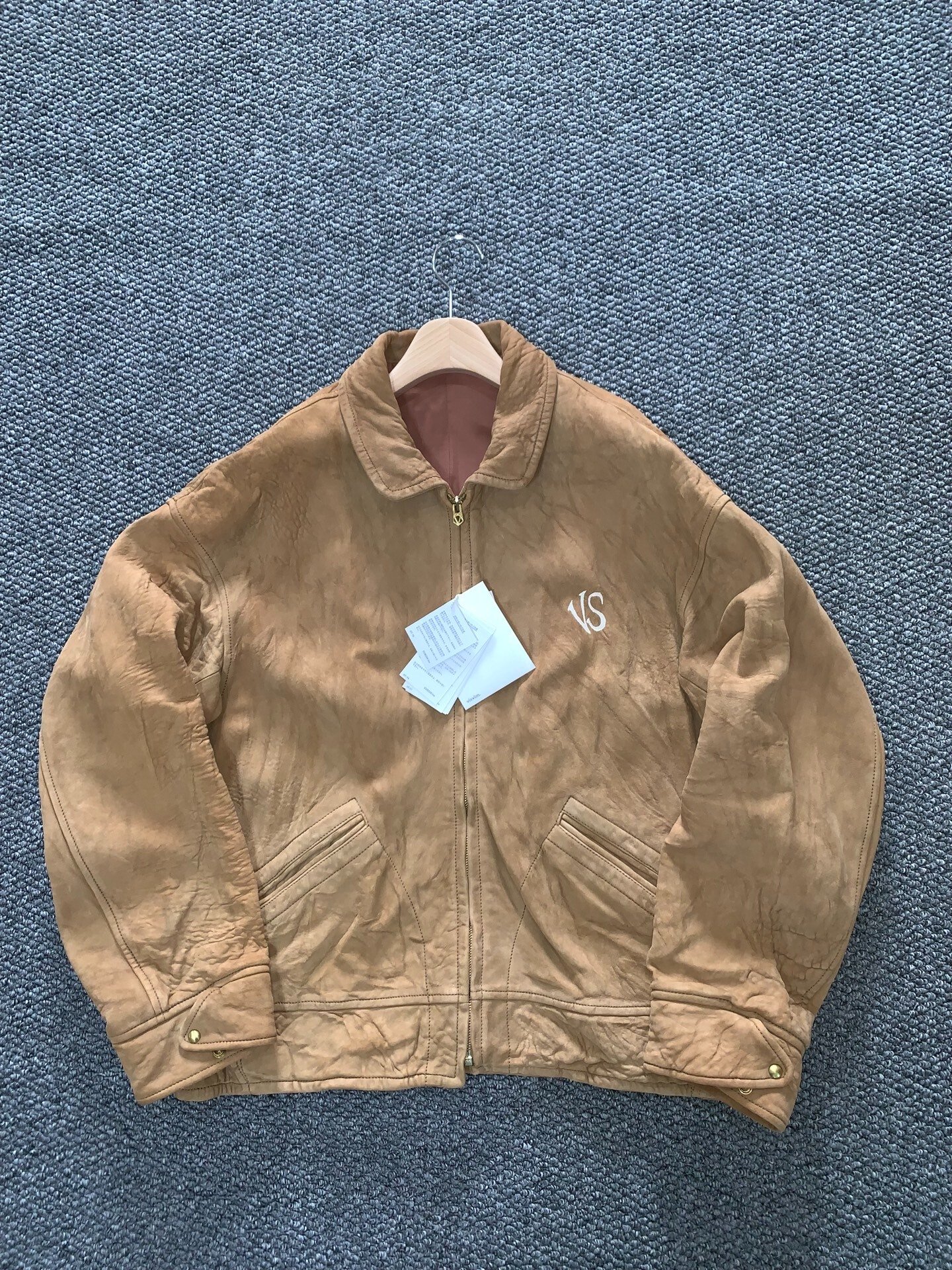 visvim munro sheepskin leather jacket