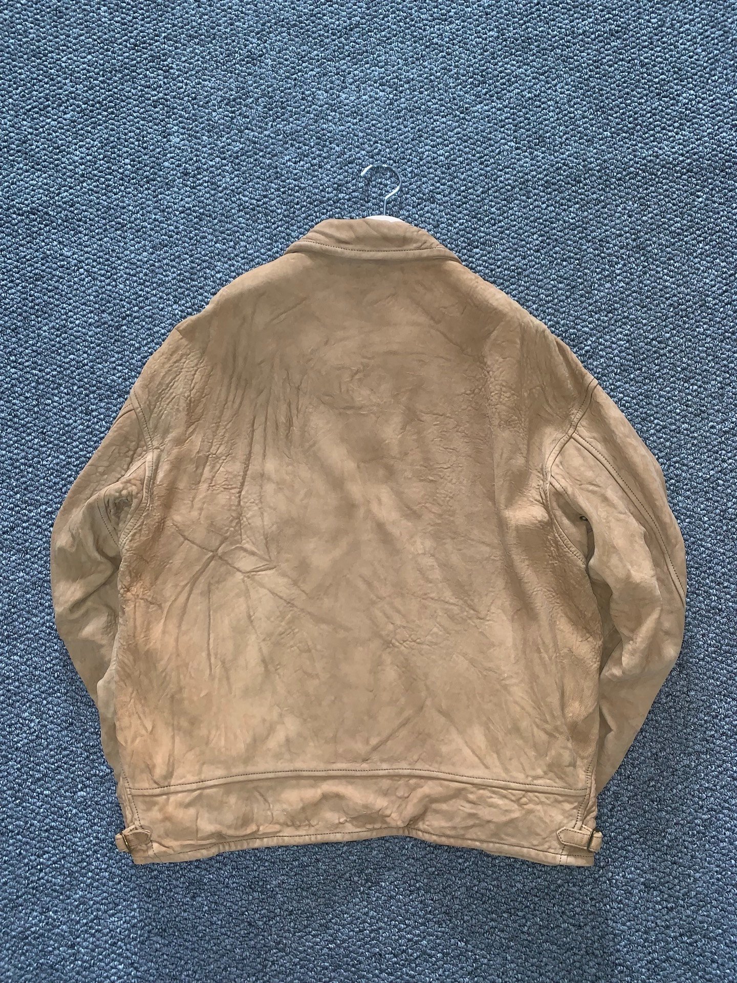 visvim munro sheepskin leather jacket — back