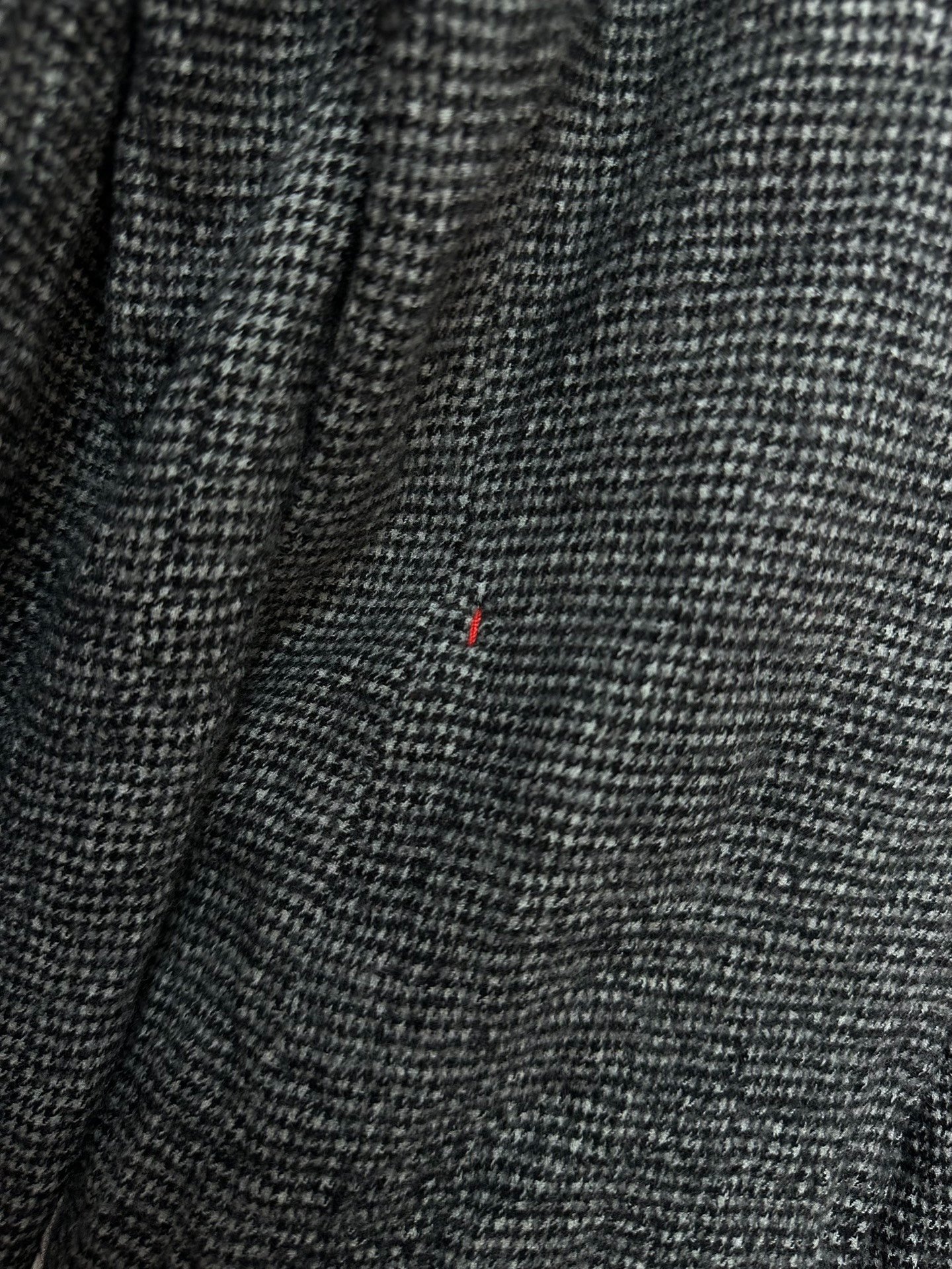 Casey Casey Felted Wool Houndstooth Coat — label