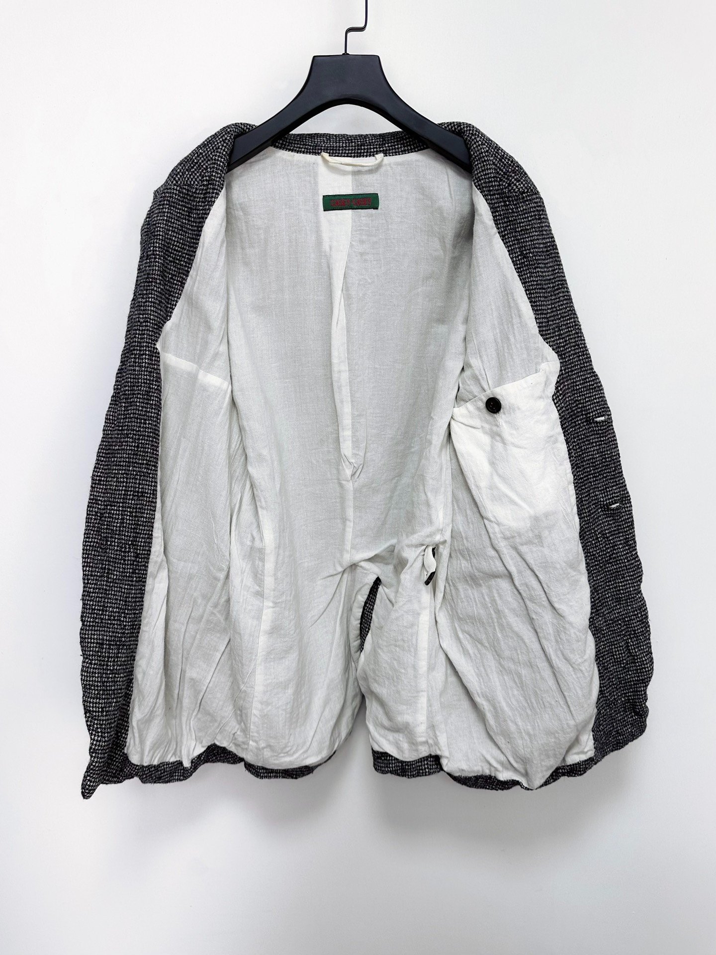 Casey Casey Felted Wool Houndstooth Coat — front
