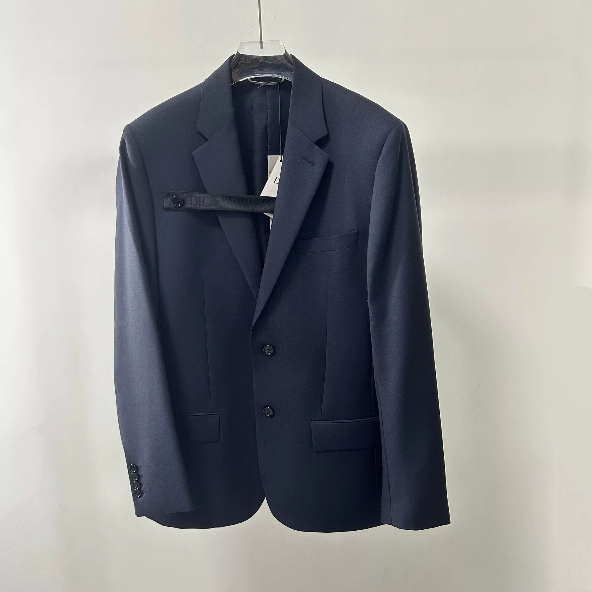 Dior Wool Ribbon Logo Suit Jacket