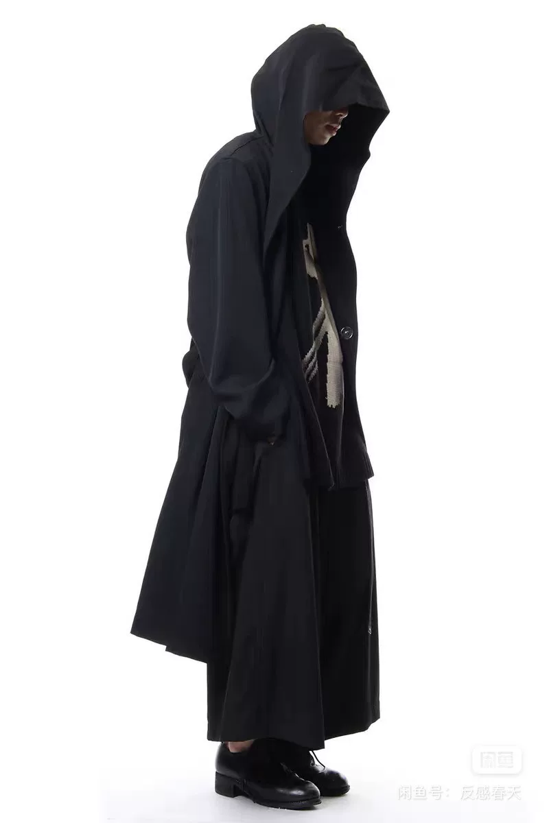Yohji Yamamoto Boxing Robe Coat — detail