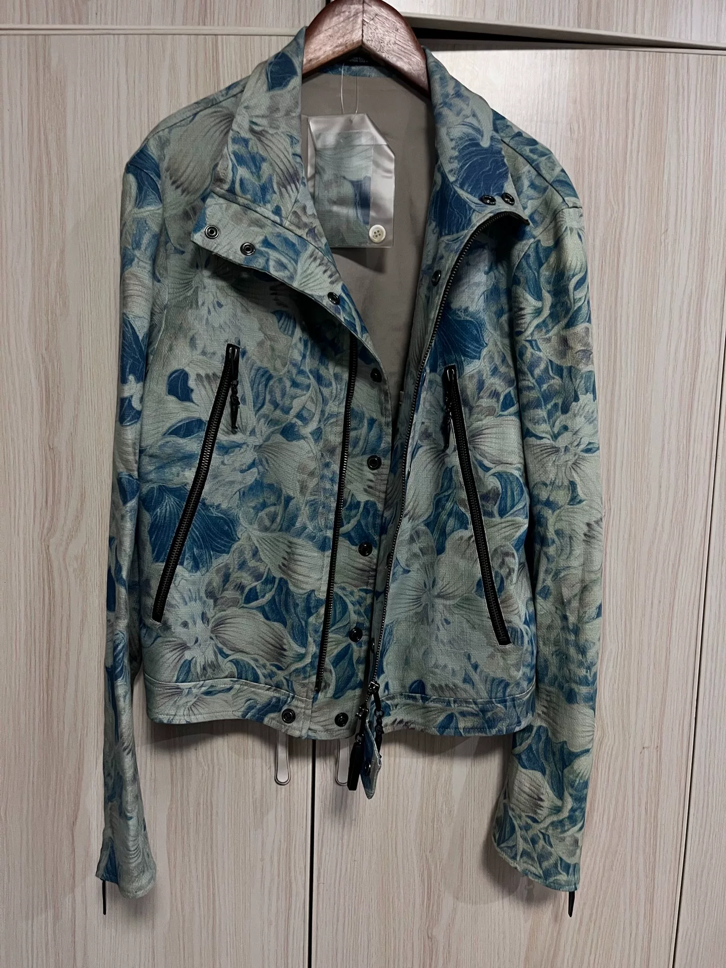 Yohji Yamamoto 14AW Floral Biker Jacket