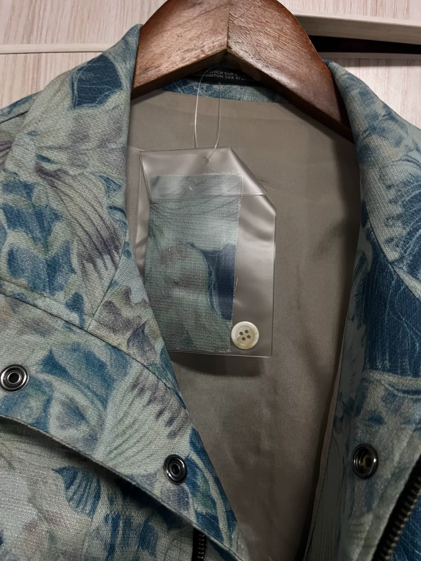 Yohji Yamamoto 14AW Floral Biker Jacket — label