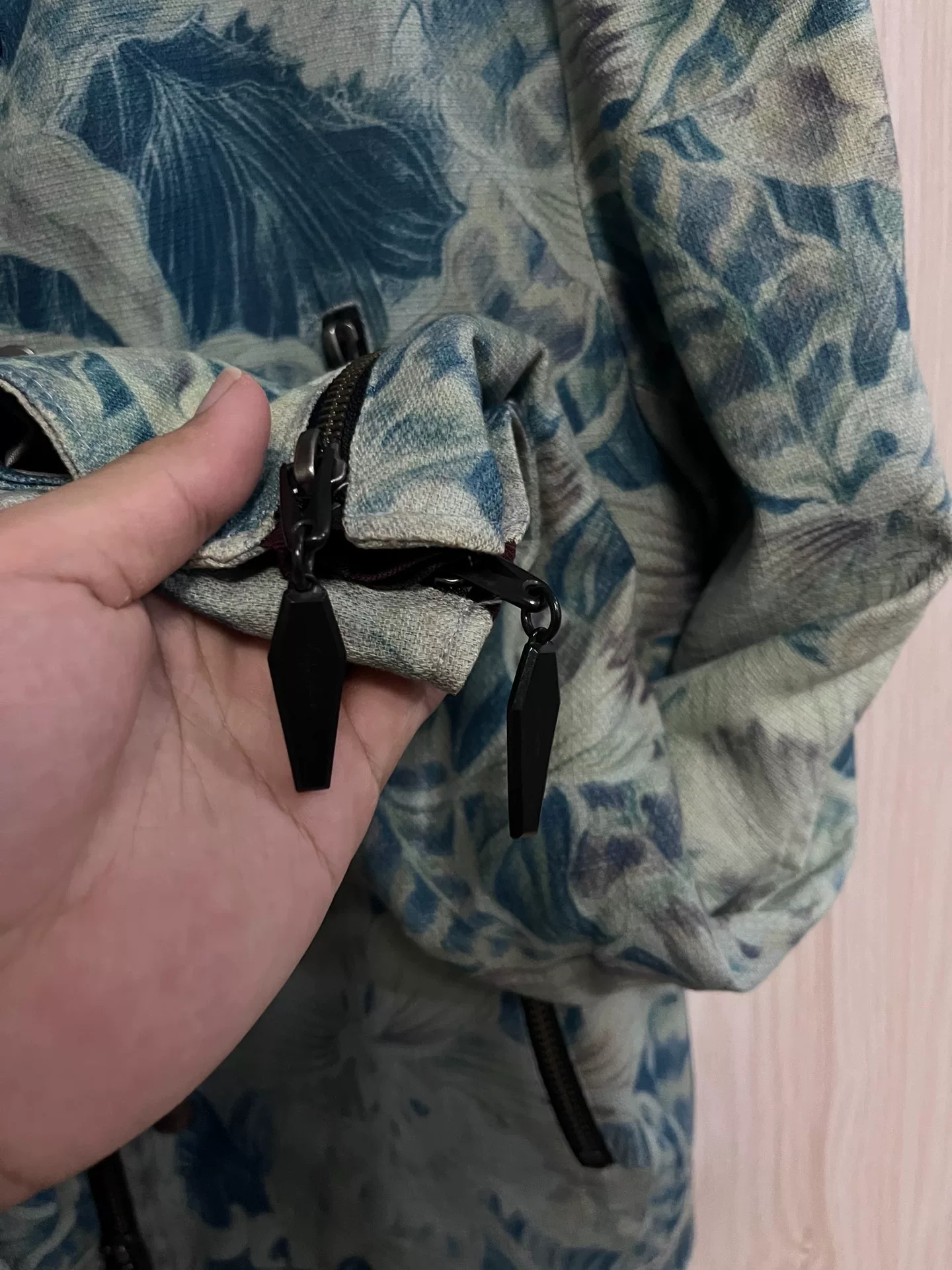 Yohji Yamamoto 14AW Floral Biker Jacket — back