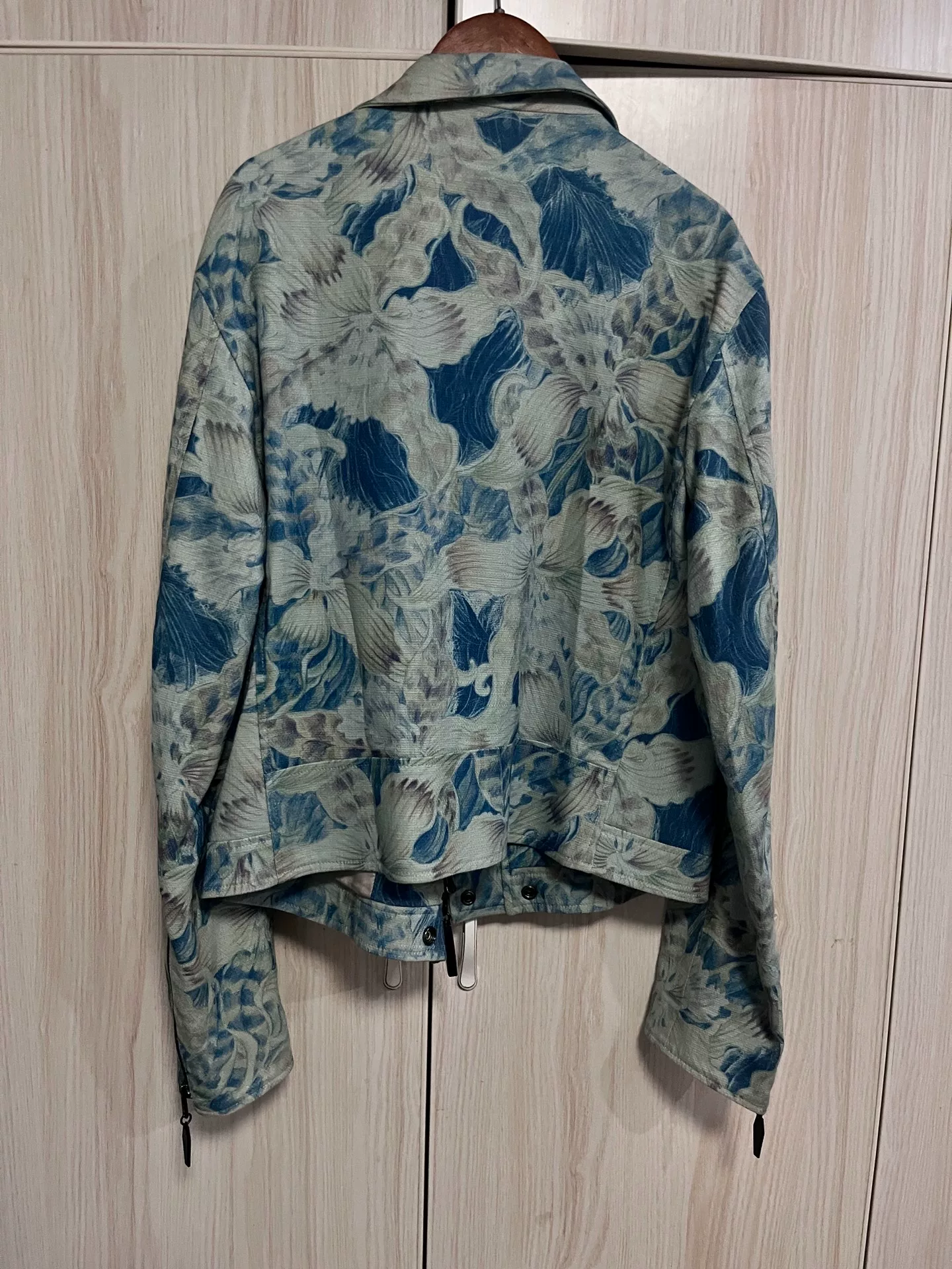 Yohji Yamamoto 14AW Floral Biker Jacket — front