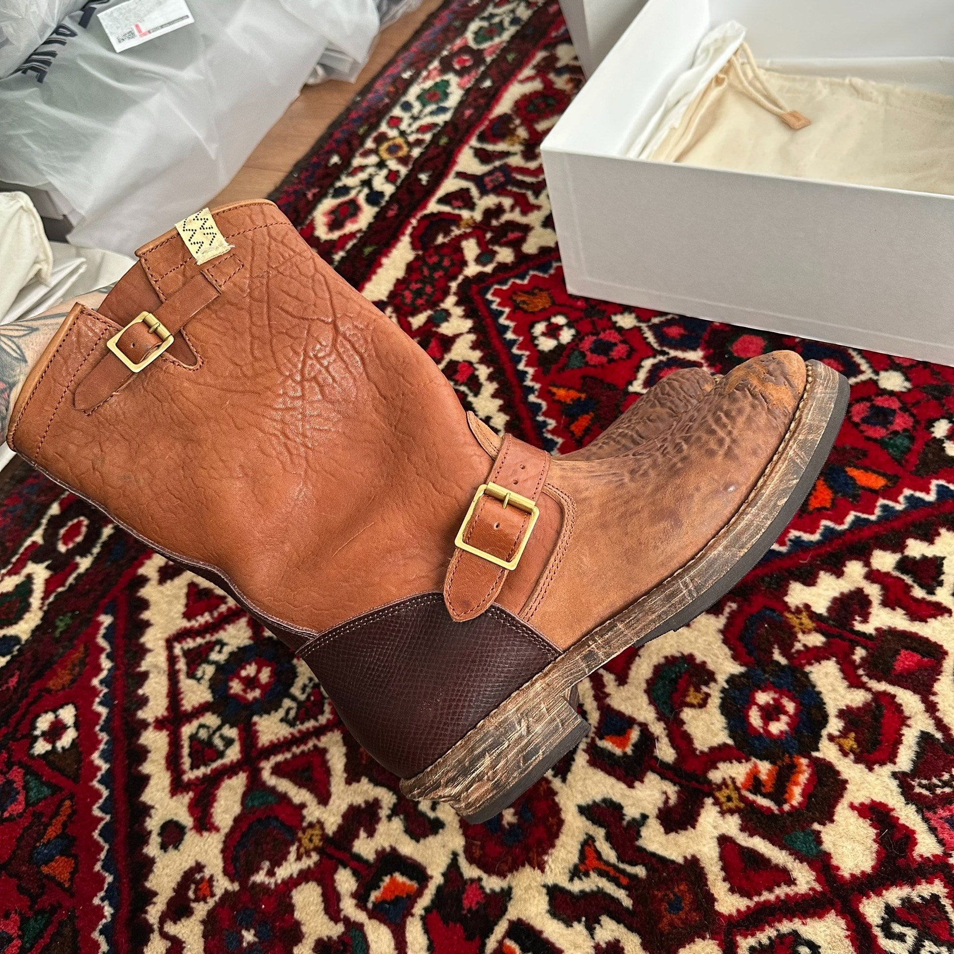 VISVIM 23AW T.W.O. Engineer Boots US9 — back
