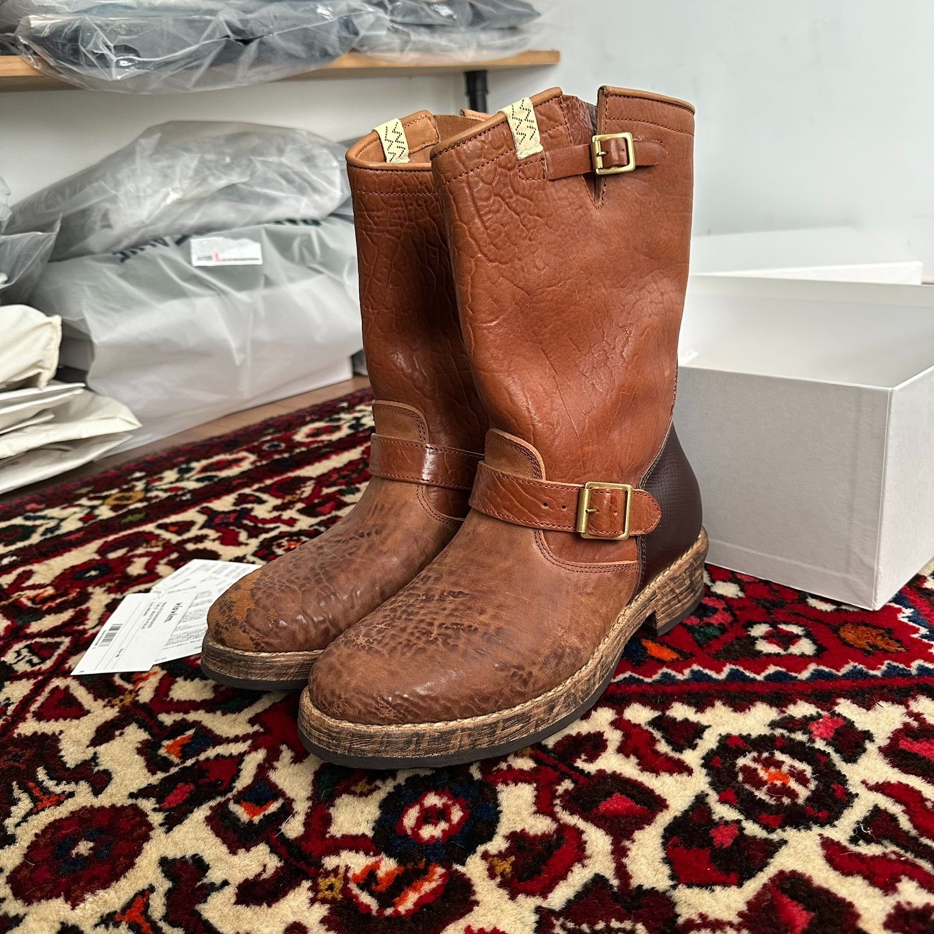 VISVIM 23AW T.W.O. Engineer Boots US9 — front