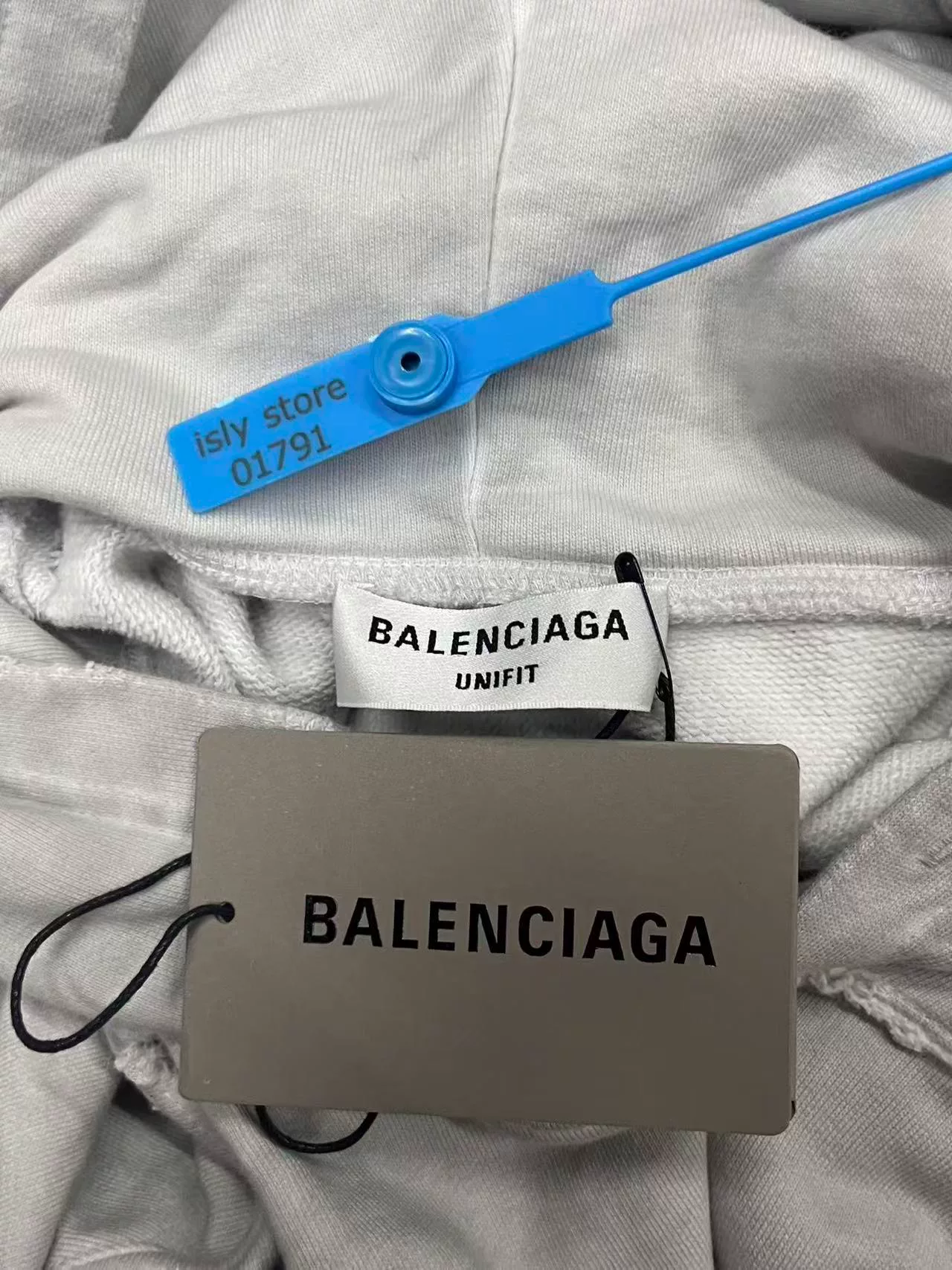 Balenciaga Logo Print Loose Hoodie — back