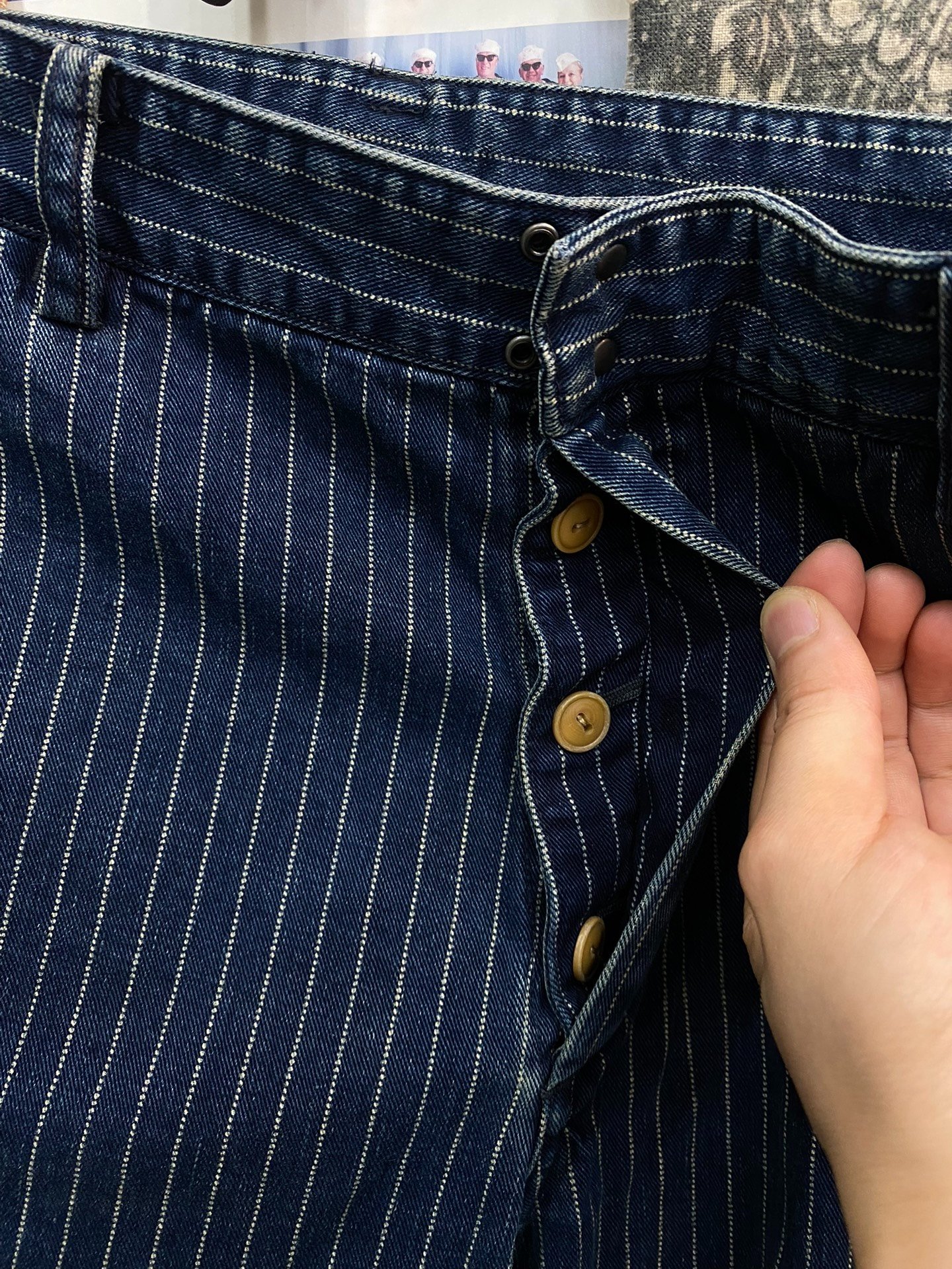 visvim 15ss ICT Travail Coverall Wabash Pants — detail