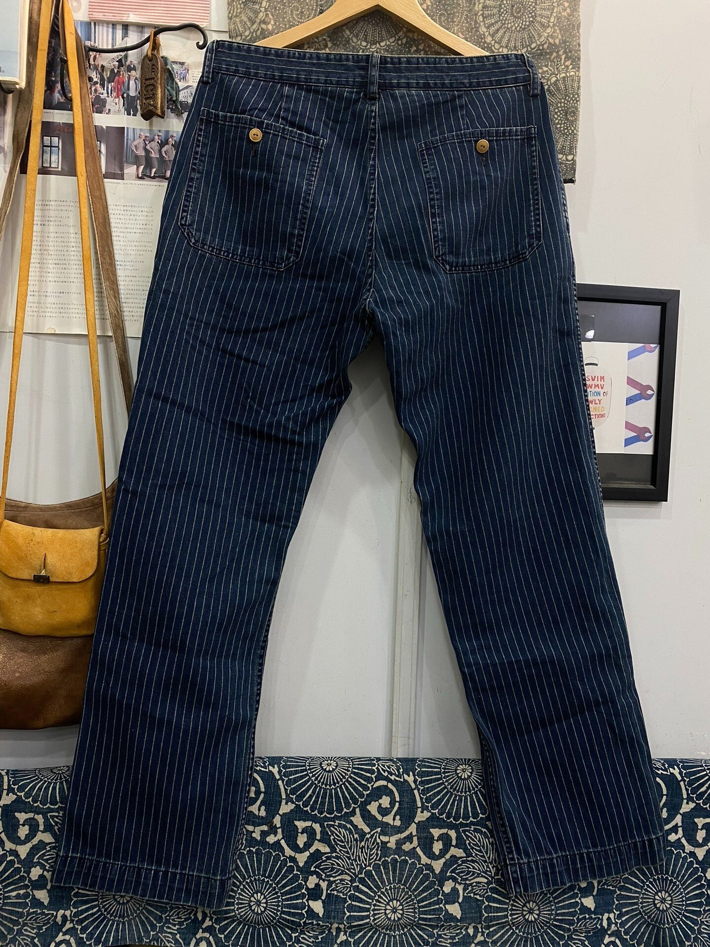 visvim 15ss ICT Travail Coverall Wabash Pants — front